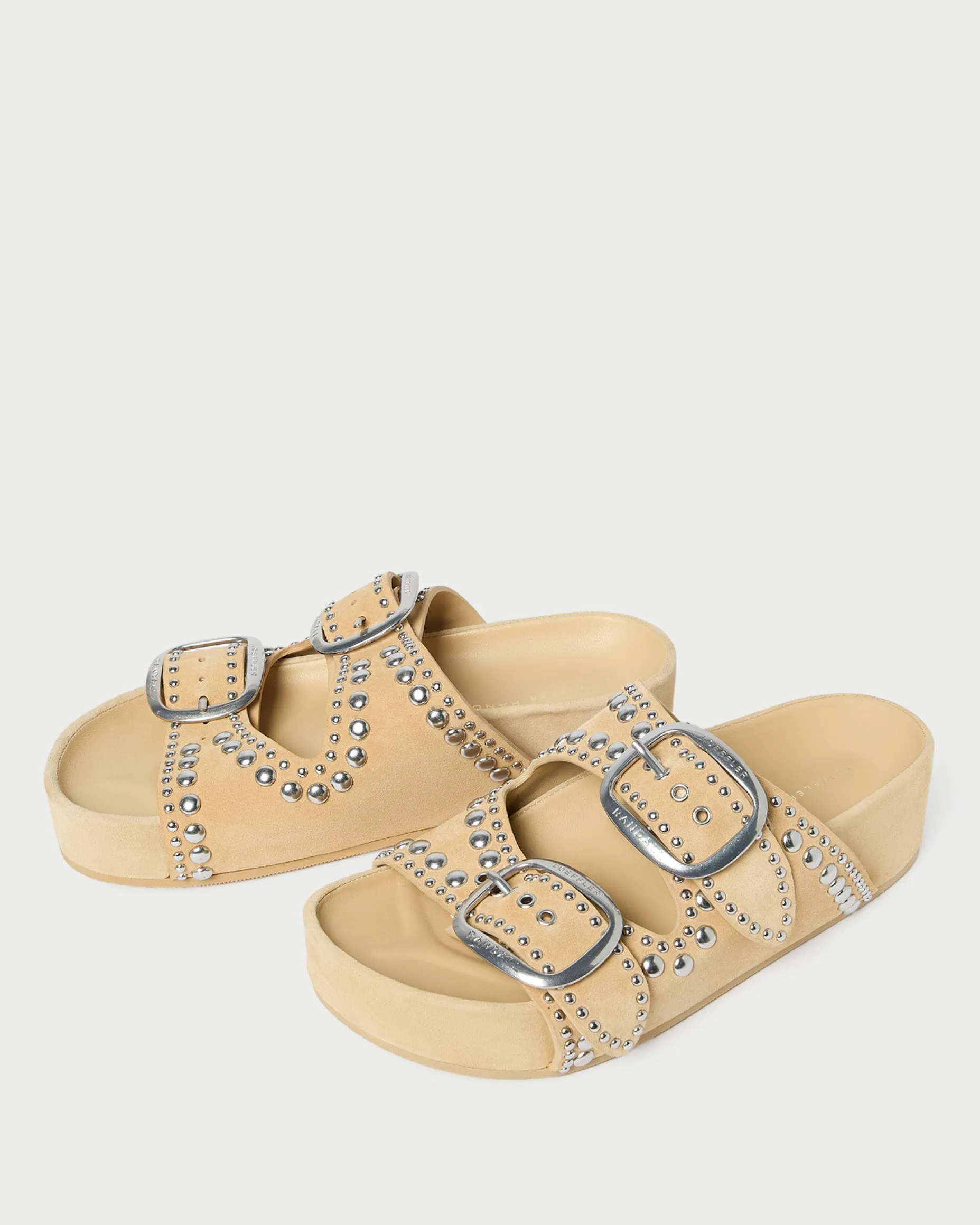 Jack Saffron Suede Studded Sandal