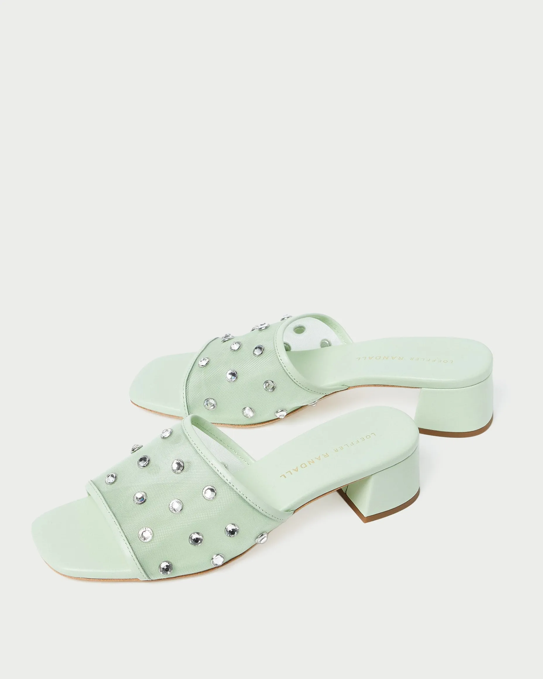 Brooke Seafoam/Crystal Mesh Mule