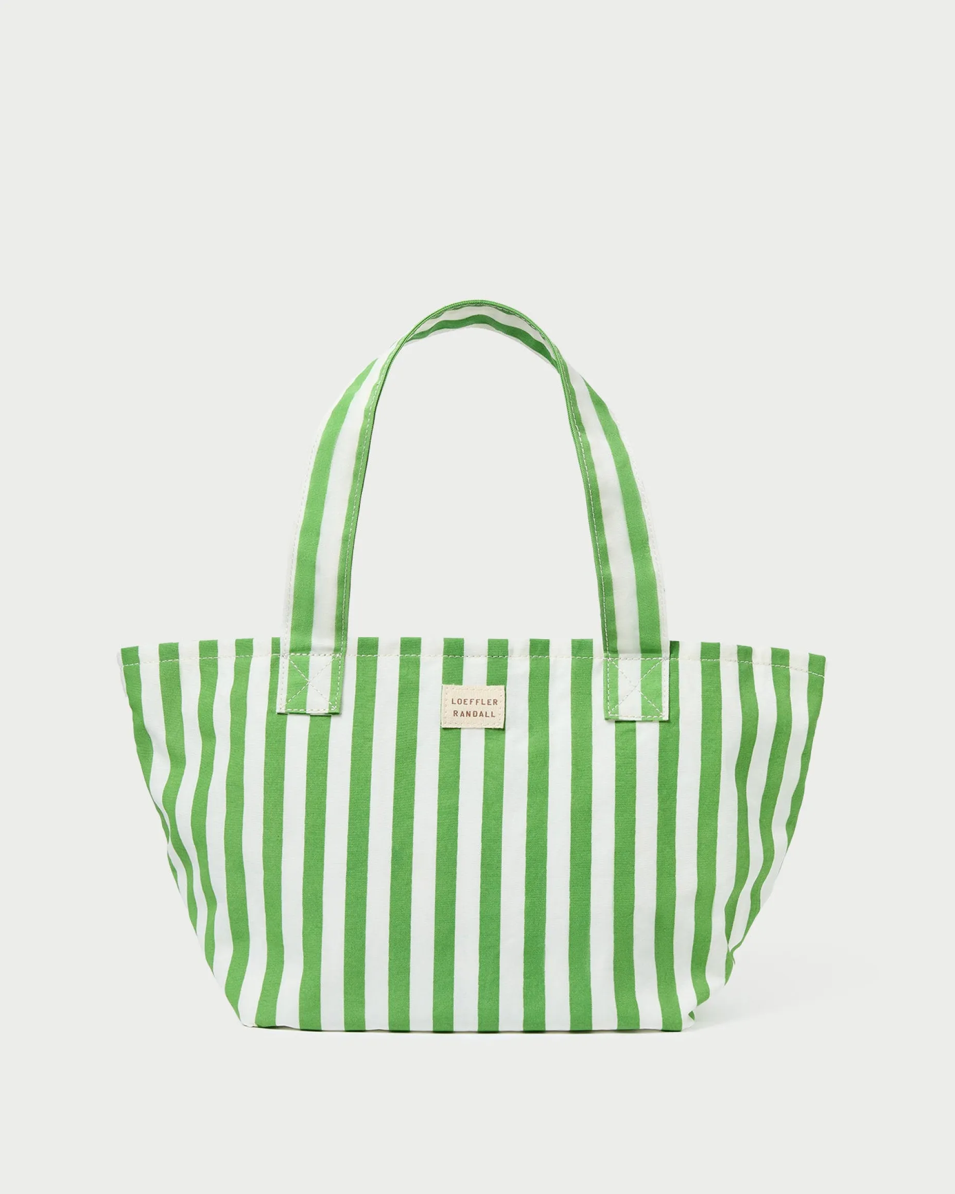 Ellis Green Stripe Packable Tote
