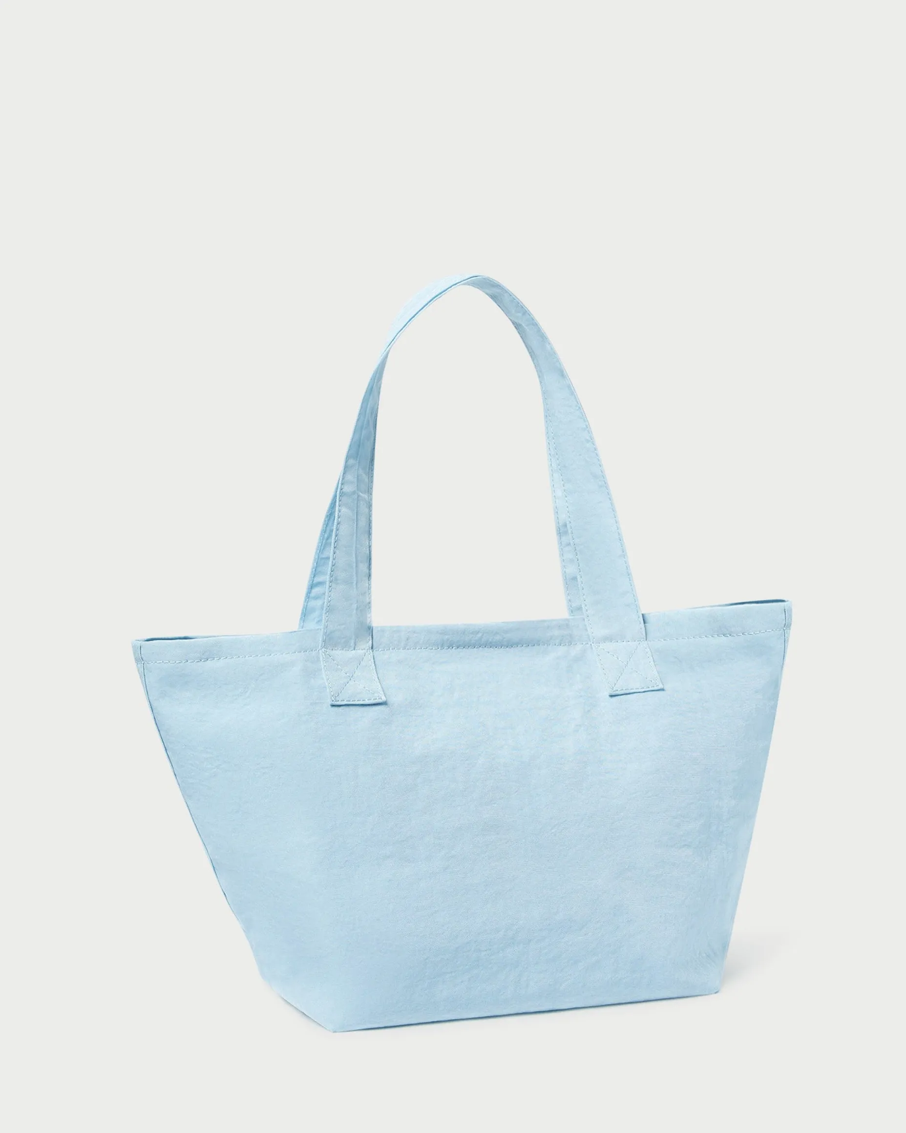 Ellis Green Stripe Packable Tote