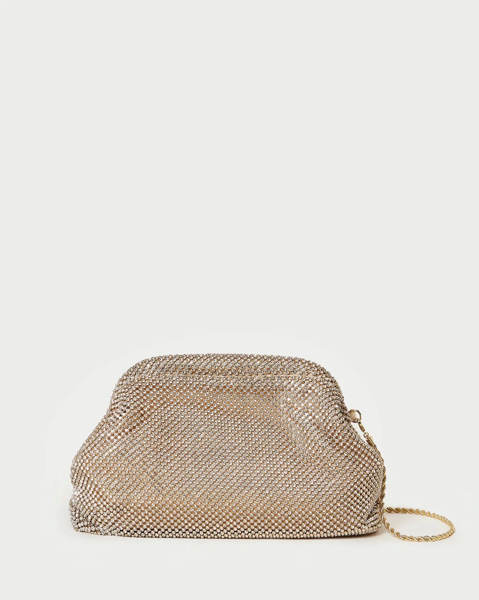 Doreen Gold Diamanté Frame Pouch