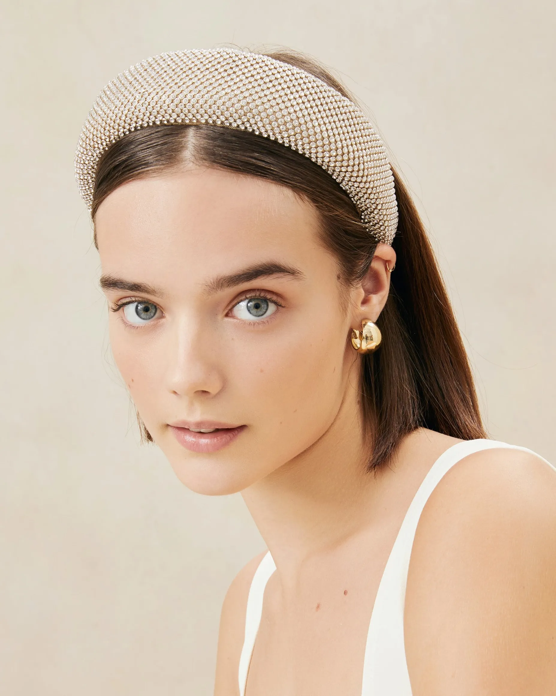 Bellamy Cream Satin Headband