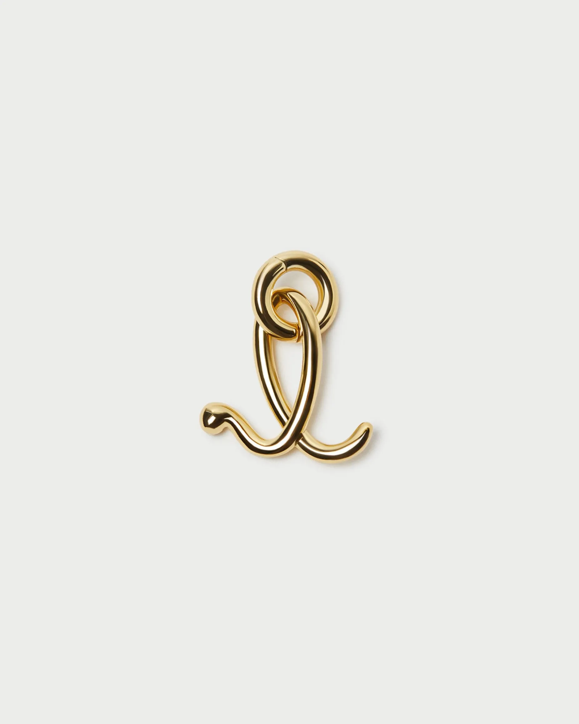 Small Gold Letter "D" Charm