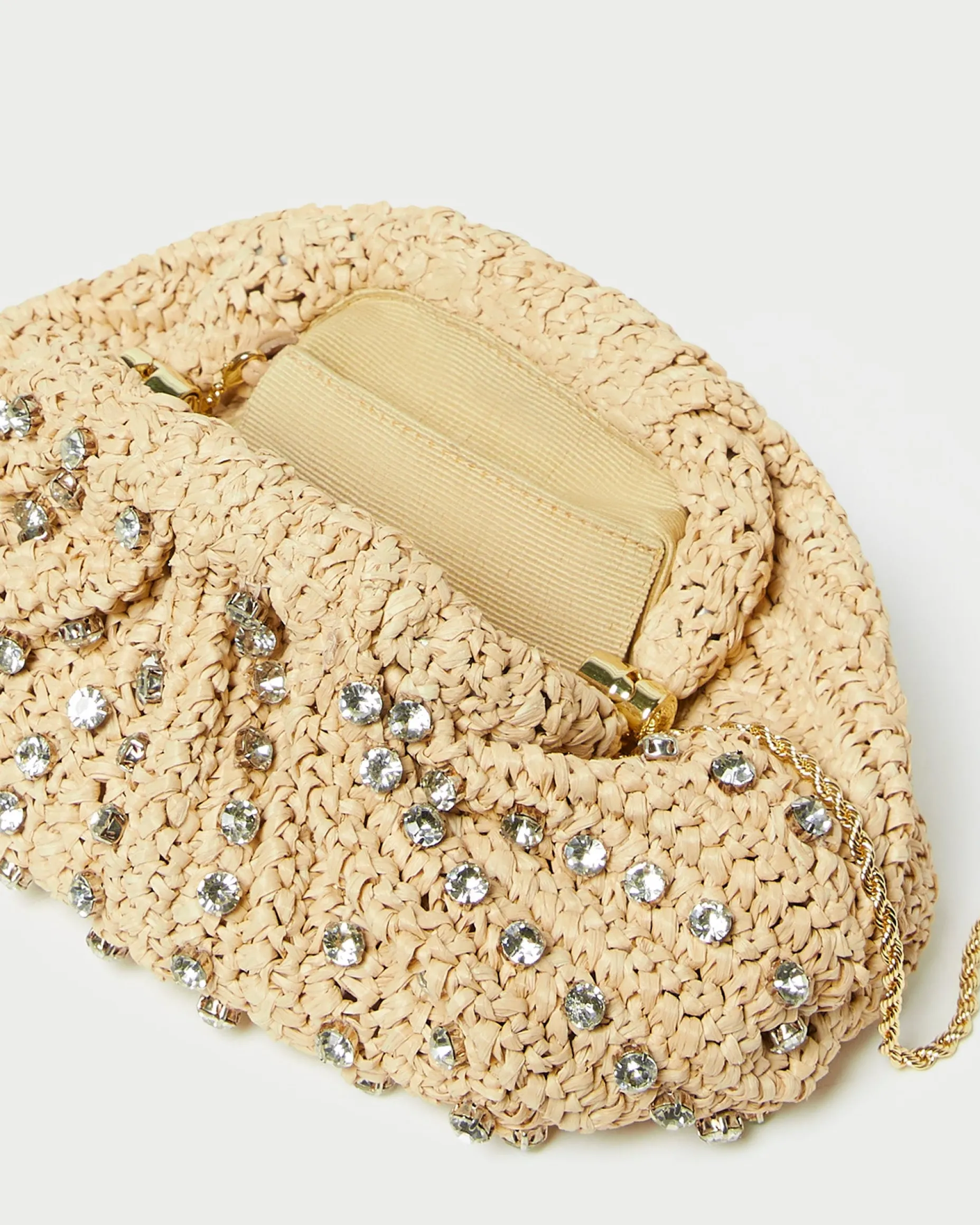 Bailey Blue/Crystal Dome Clutch