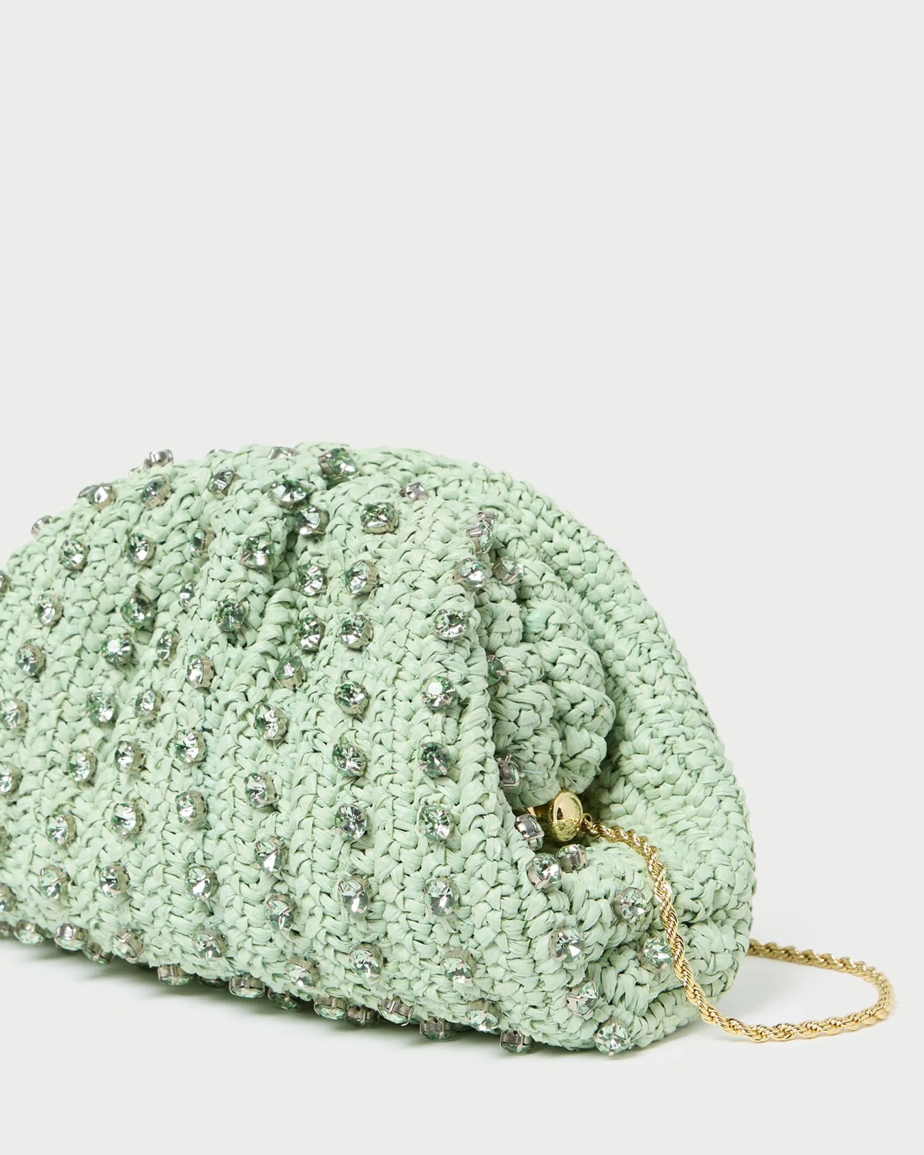 Bailey Blue/Crystal Dome Clutch