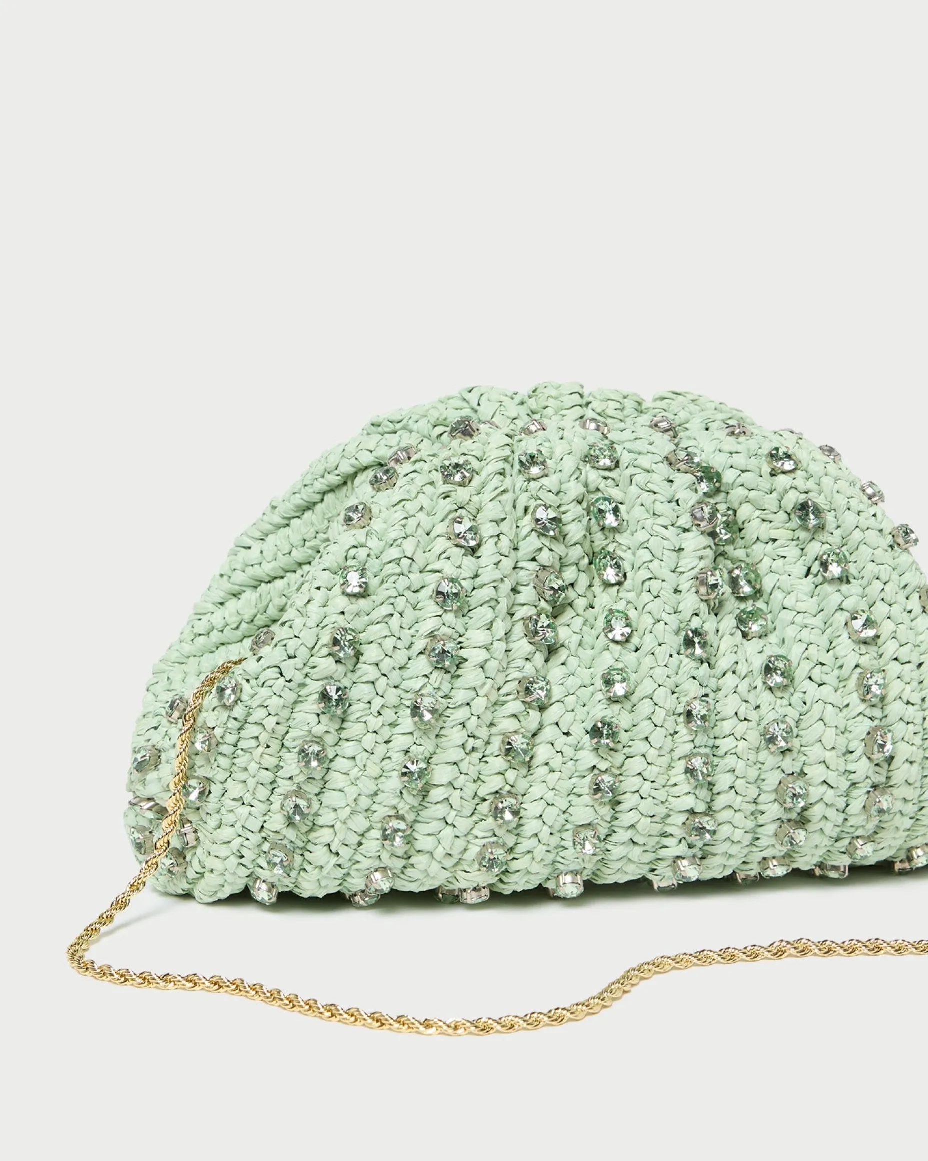 Bailey Blue/Crystal Dome Clutch