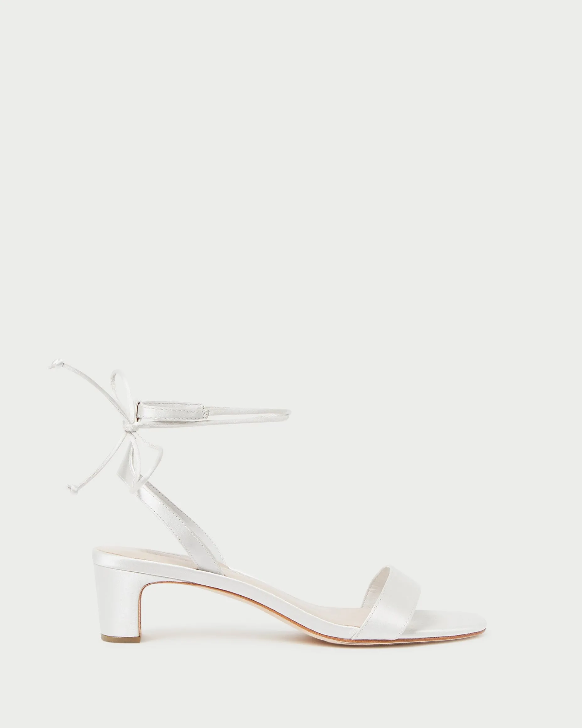 Jackie Cream Mid-Heel Sandal