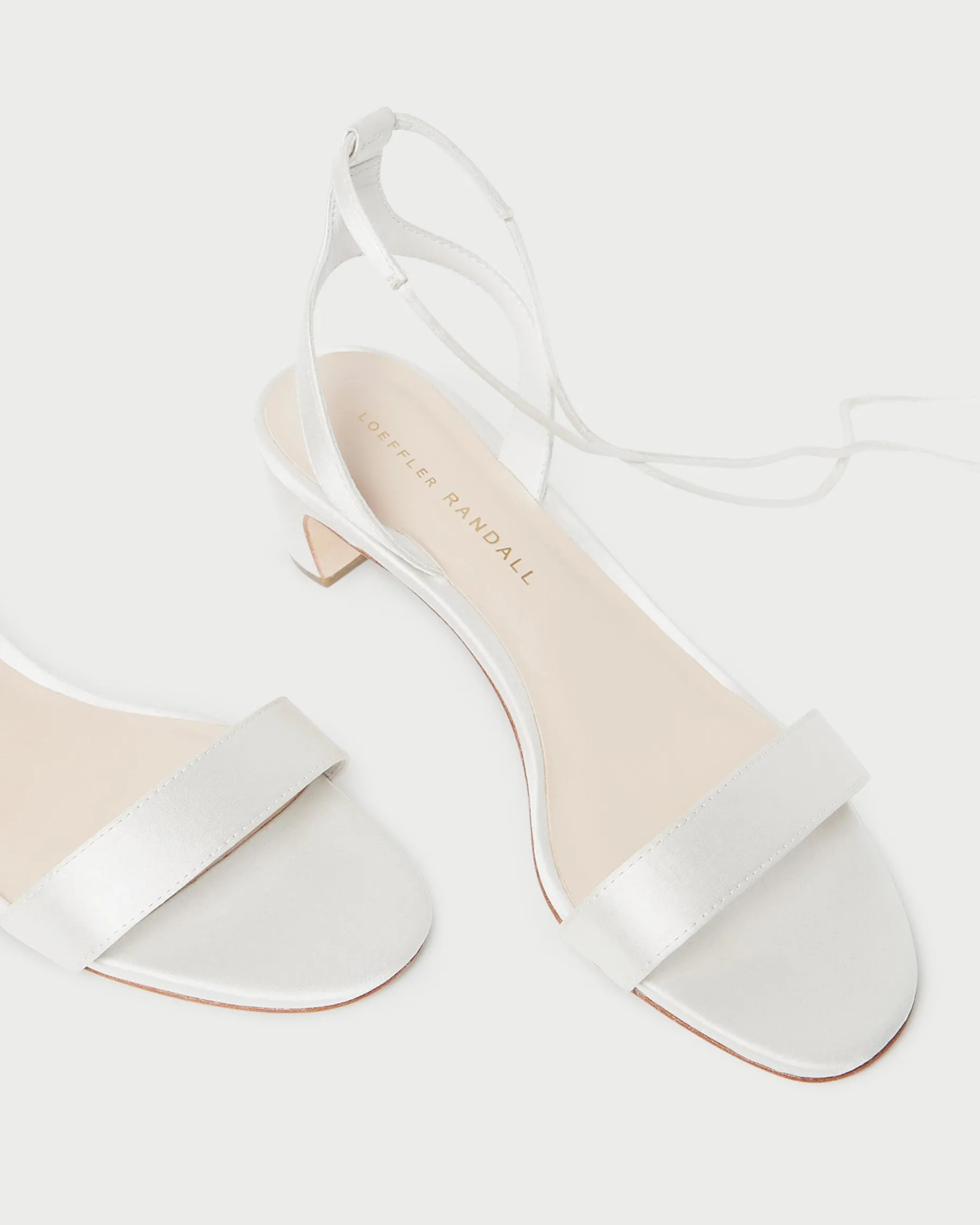 Jackie Cream Mid-Heel Sandal