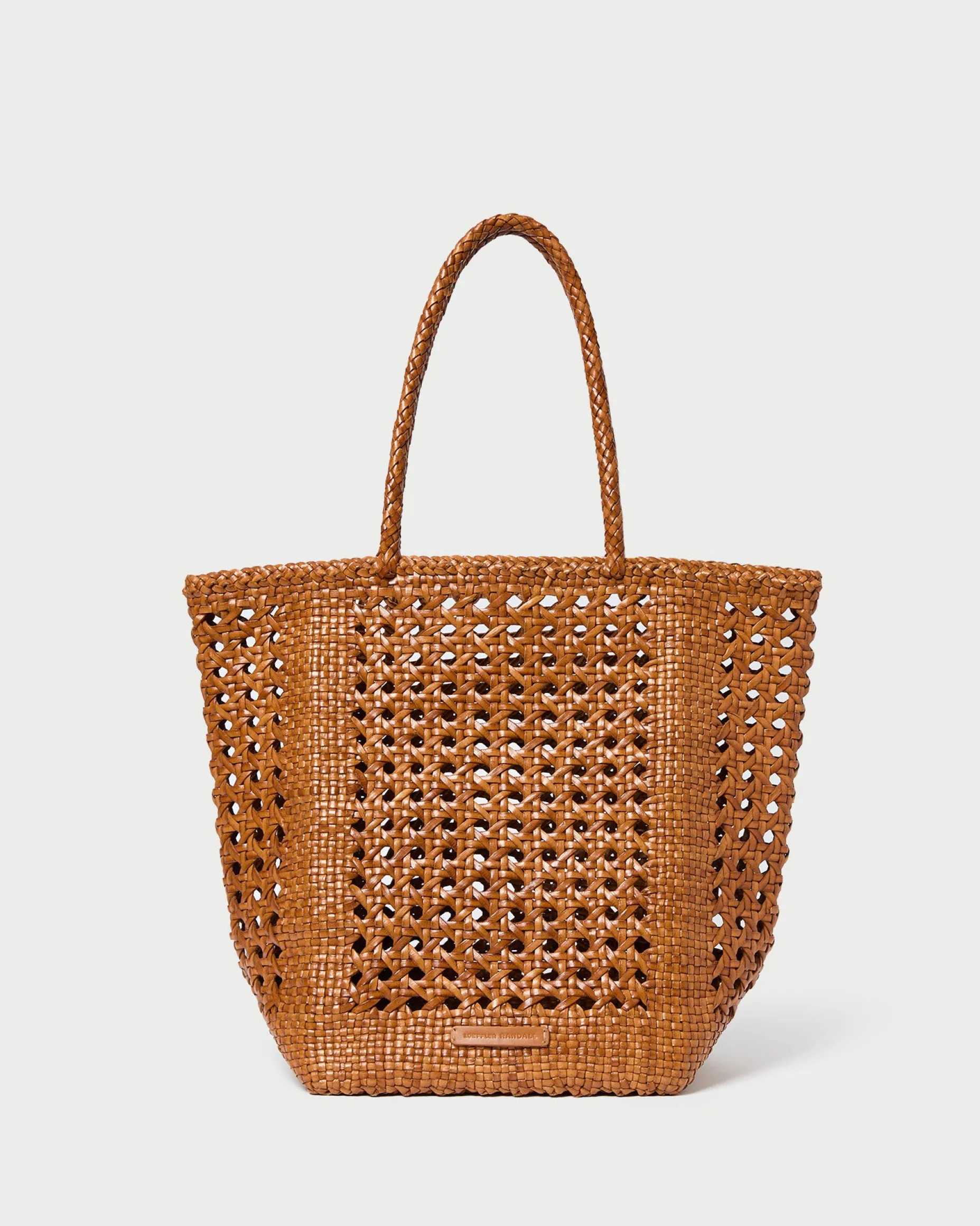 Angelo Timber Woven Leather Tote