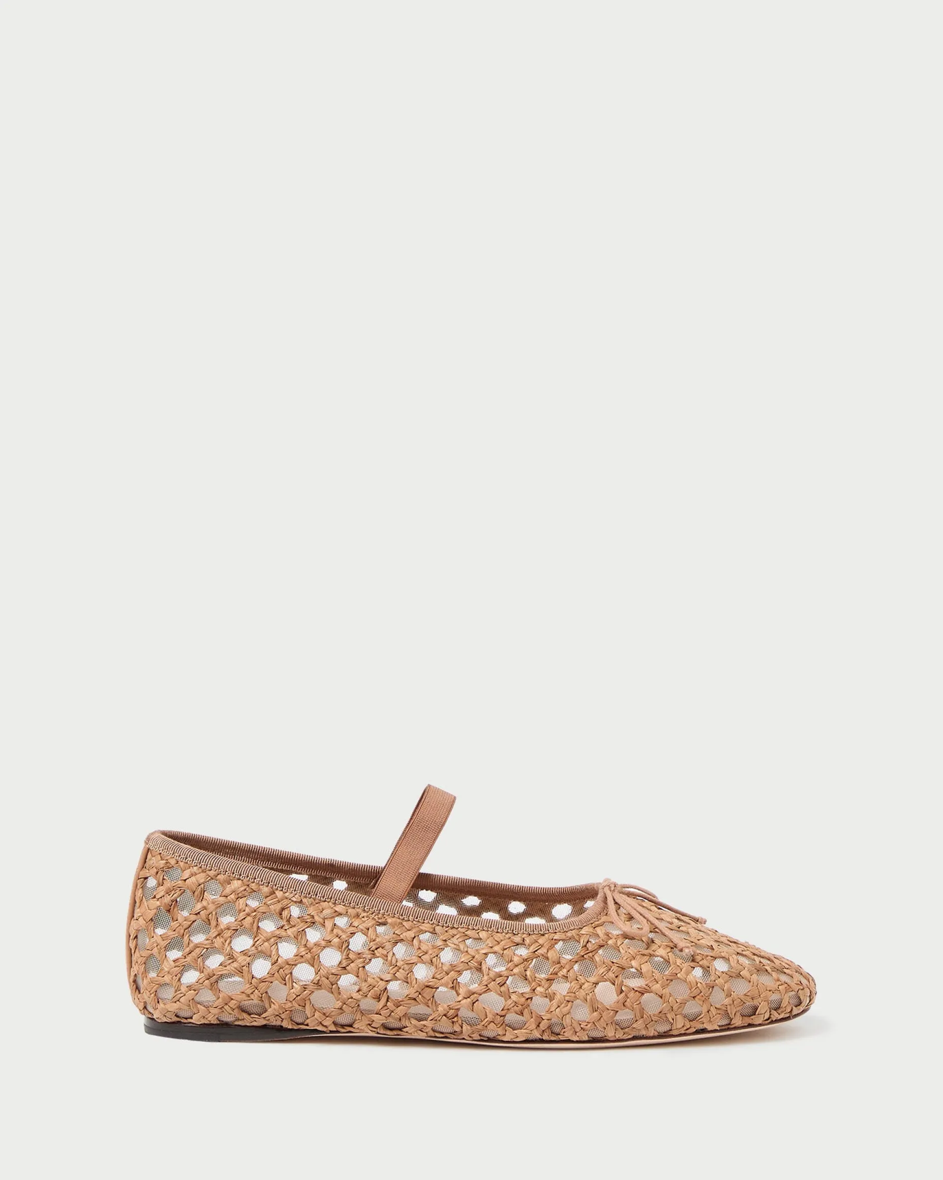 Leonie Black Woven Ballet Flat
