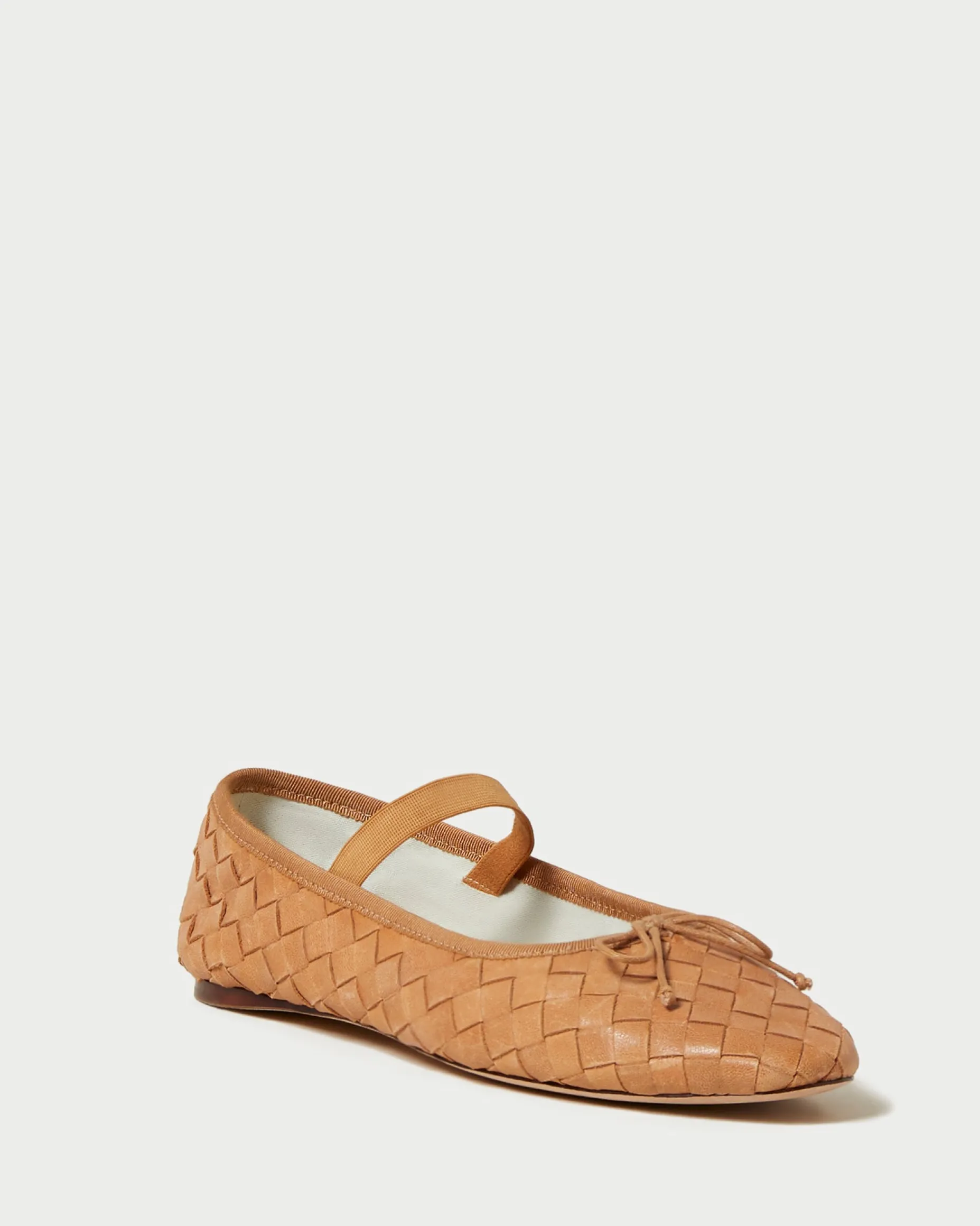 Leonie Black Woven Ballet Flat