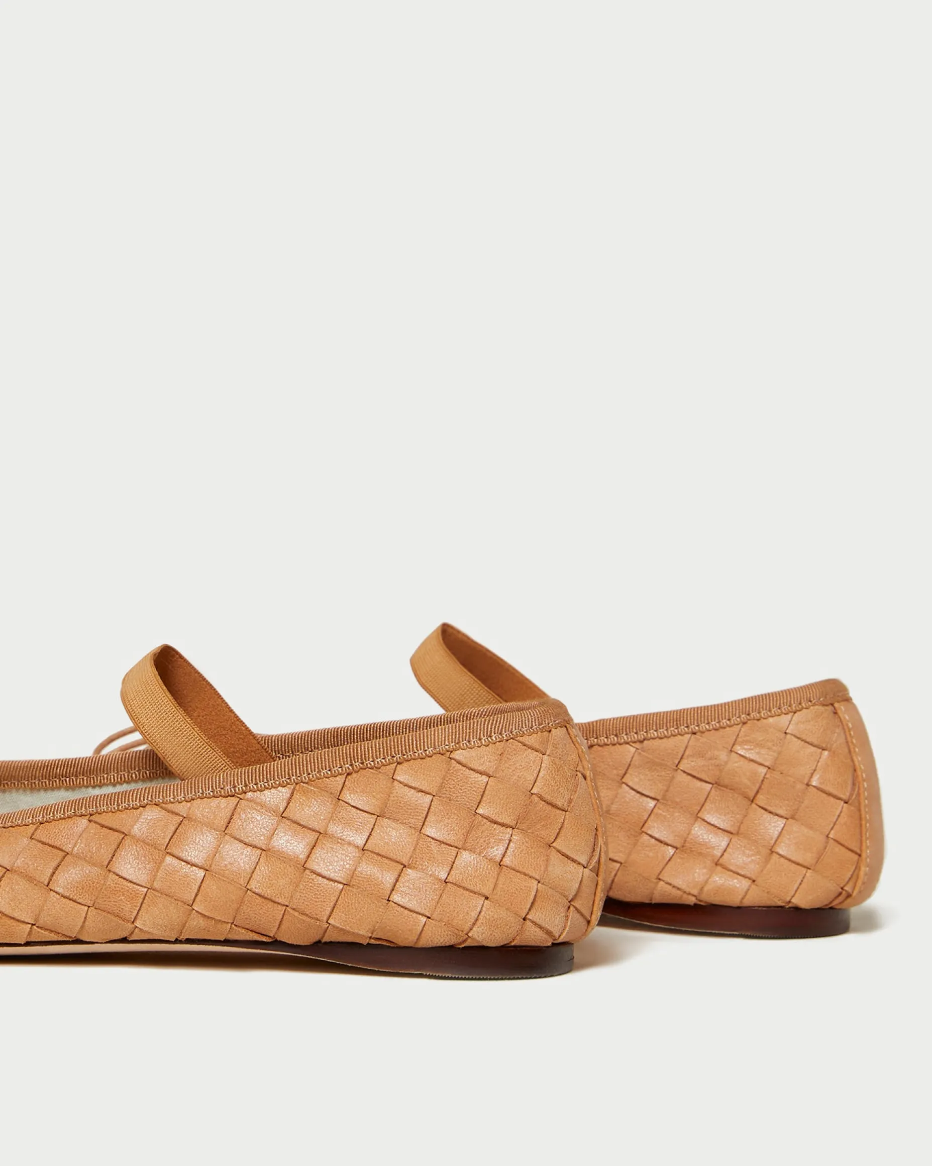 Leonie Black Woven Ballet Flat