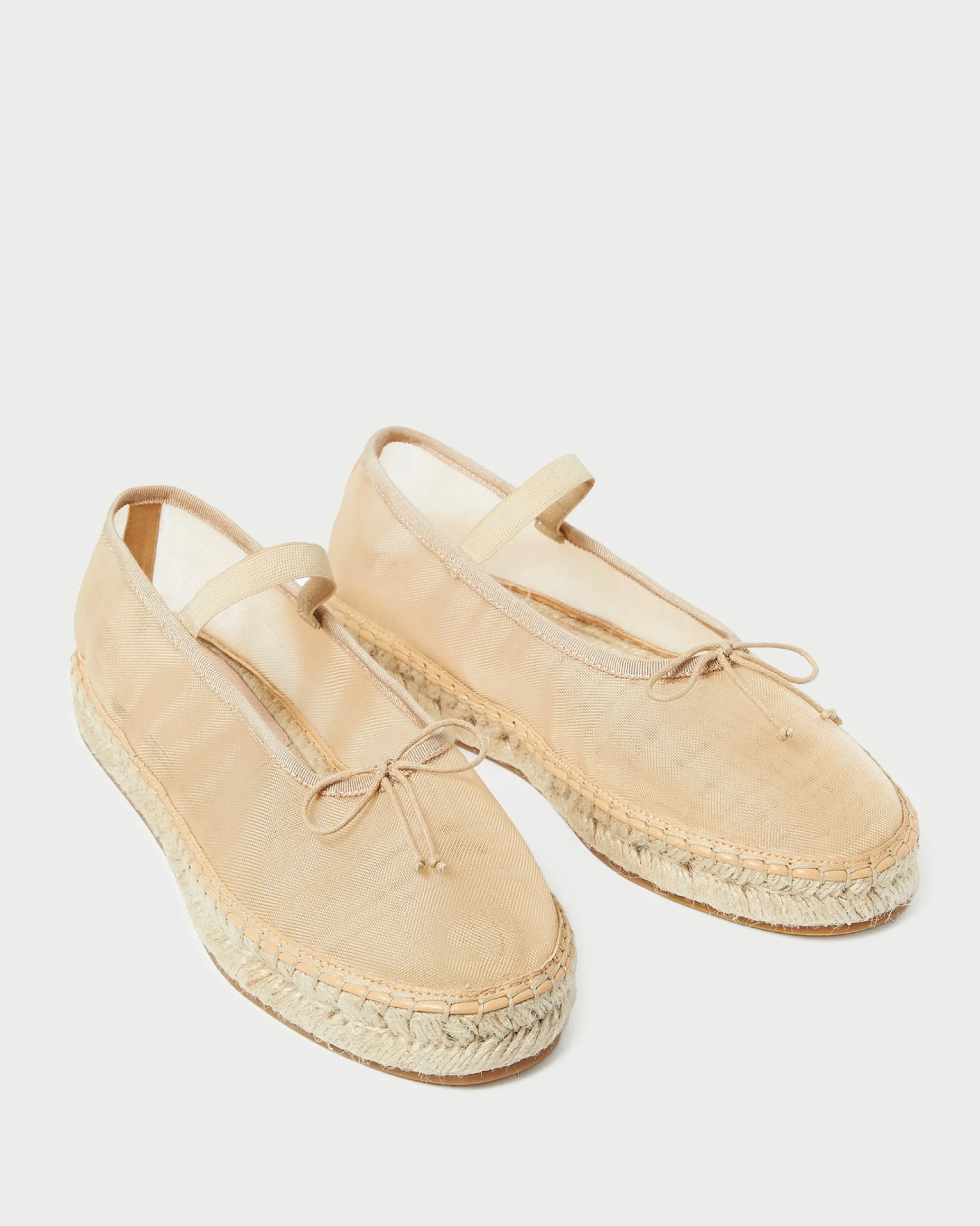 Kayla Caramel Mesh Ballet Espadrille