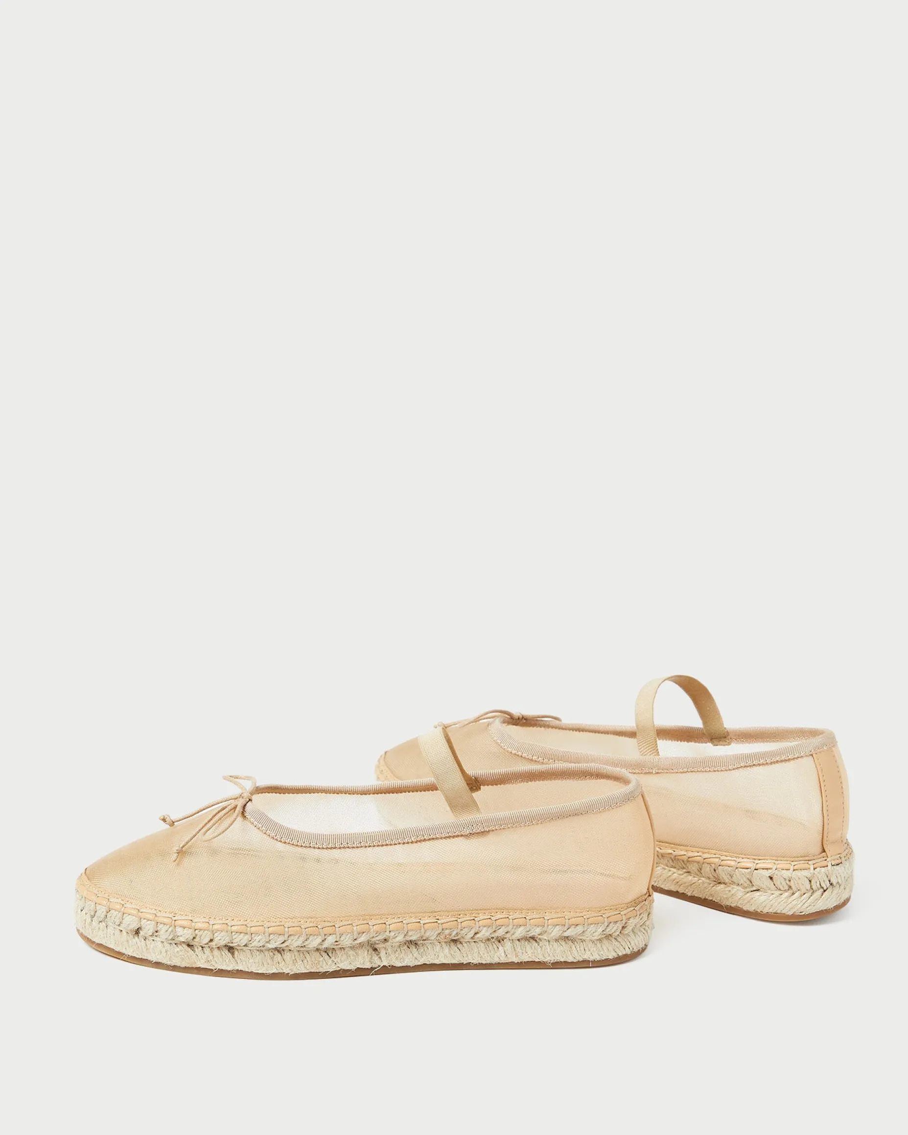 Kayla Caramel Mesh Ballet Espadrille