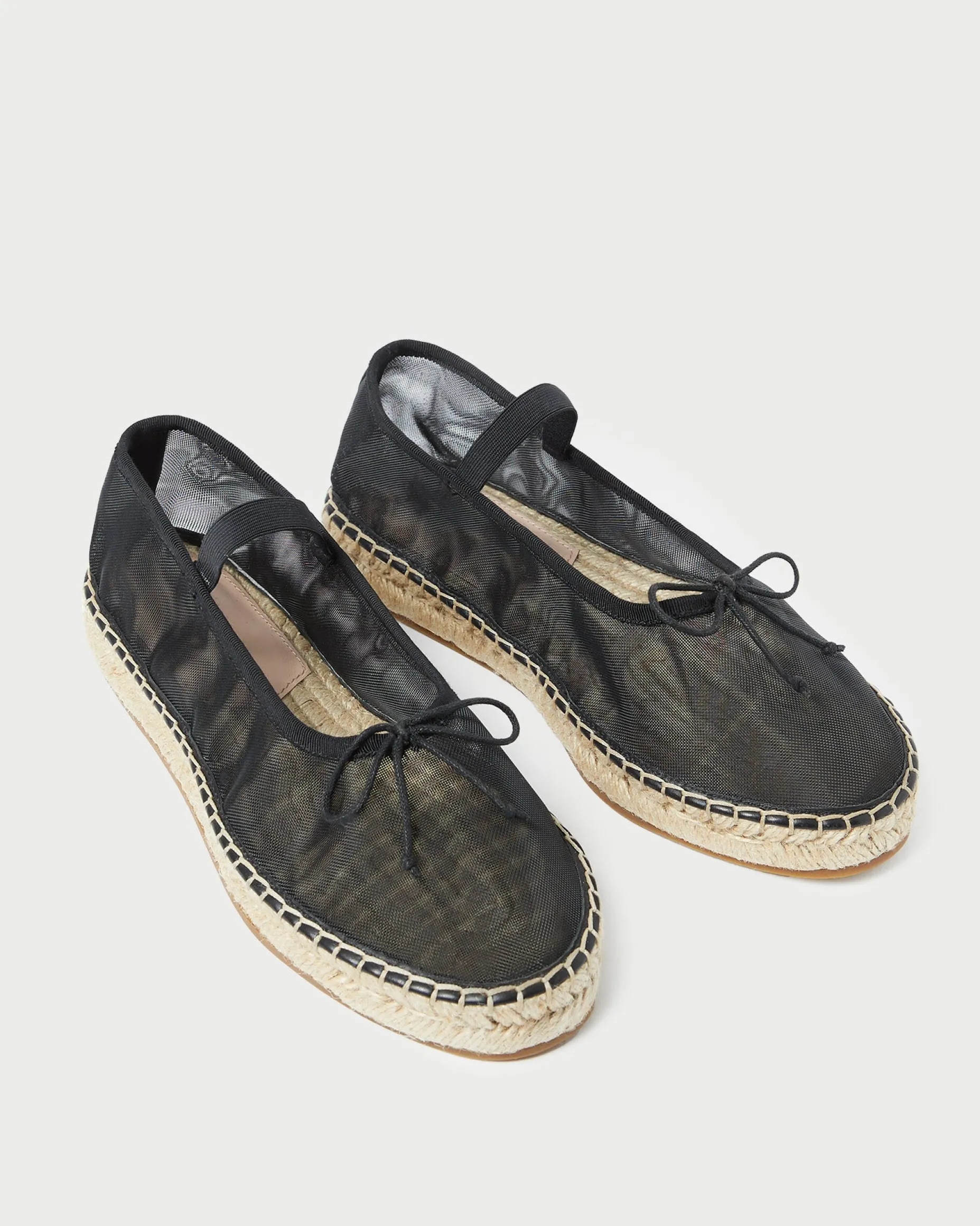 Kayla Caramel Mesh Ballet Espadrille