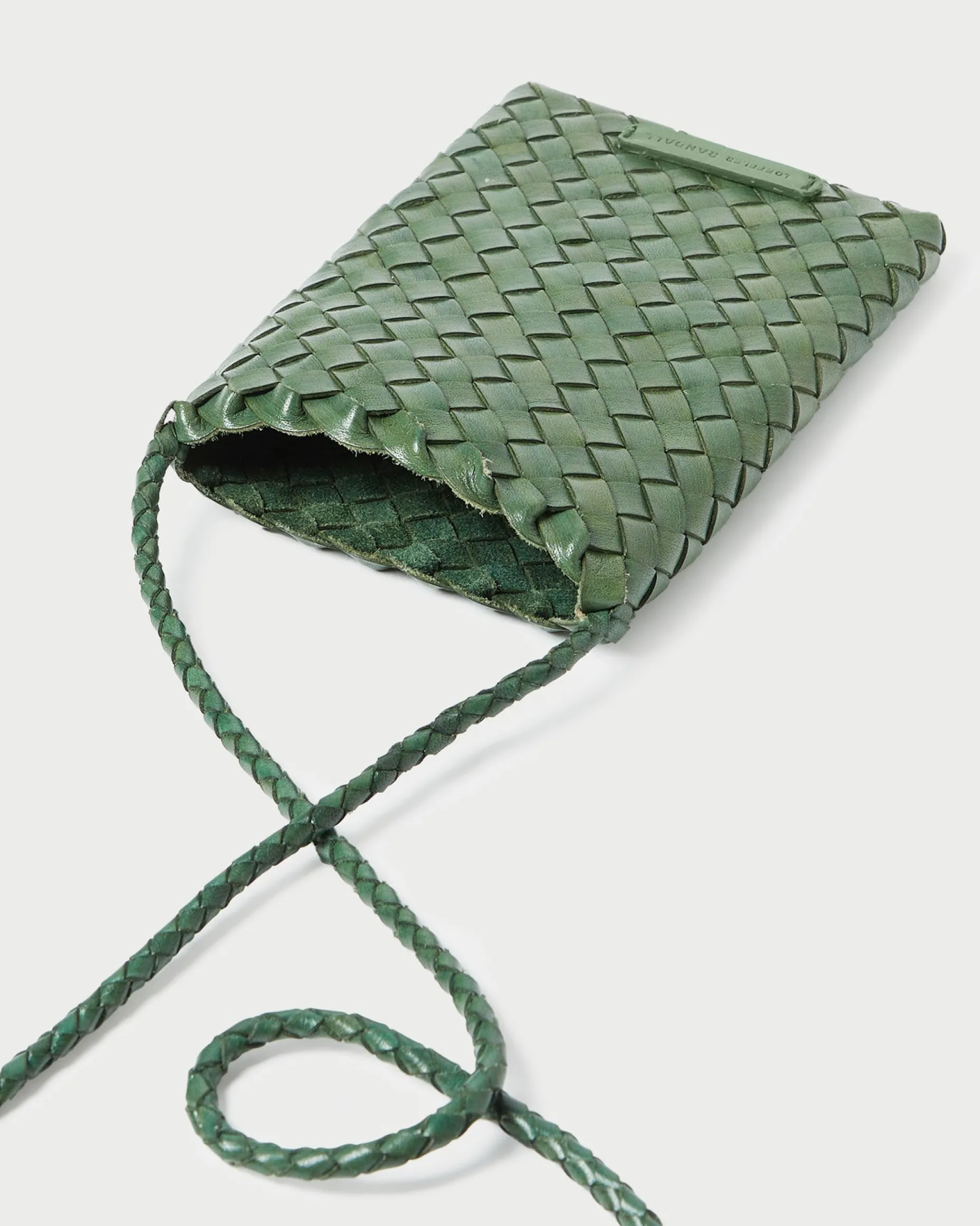 Grace Emerald Woven Crossbody