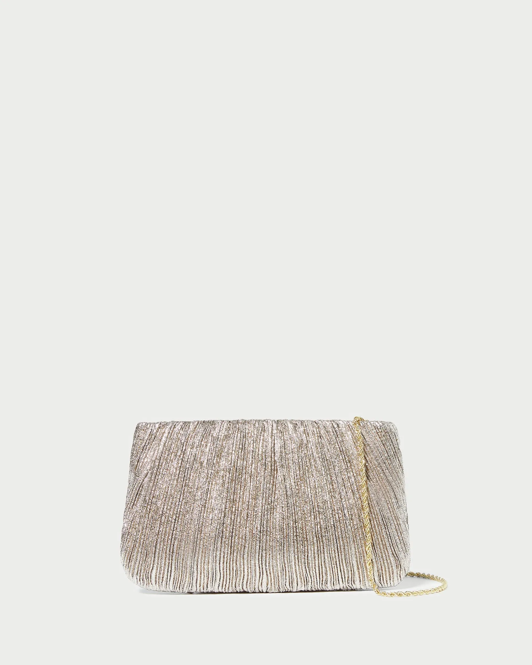 Brit Natural Flat Pleated Clutch
