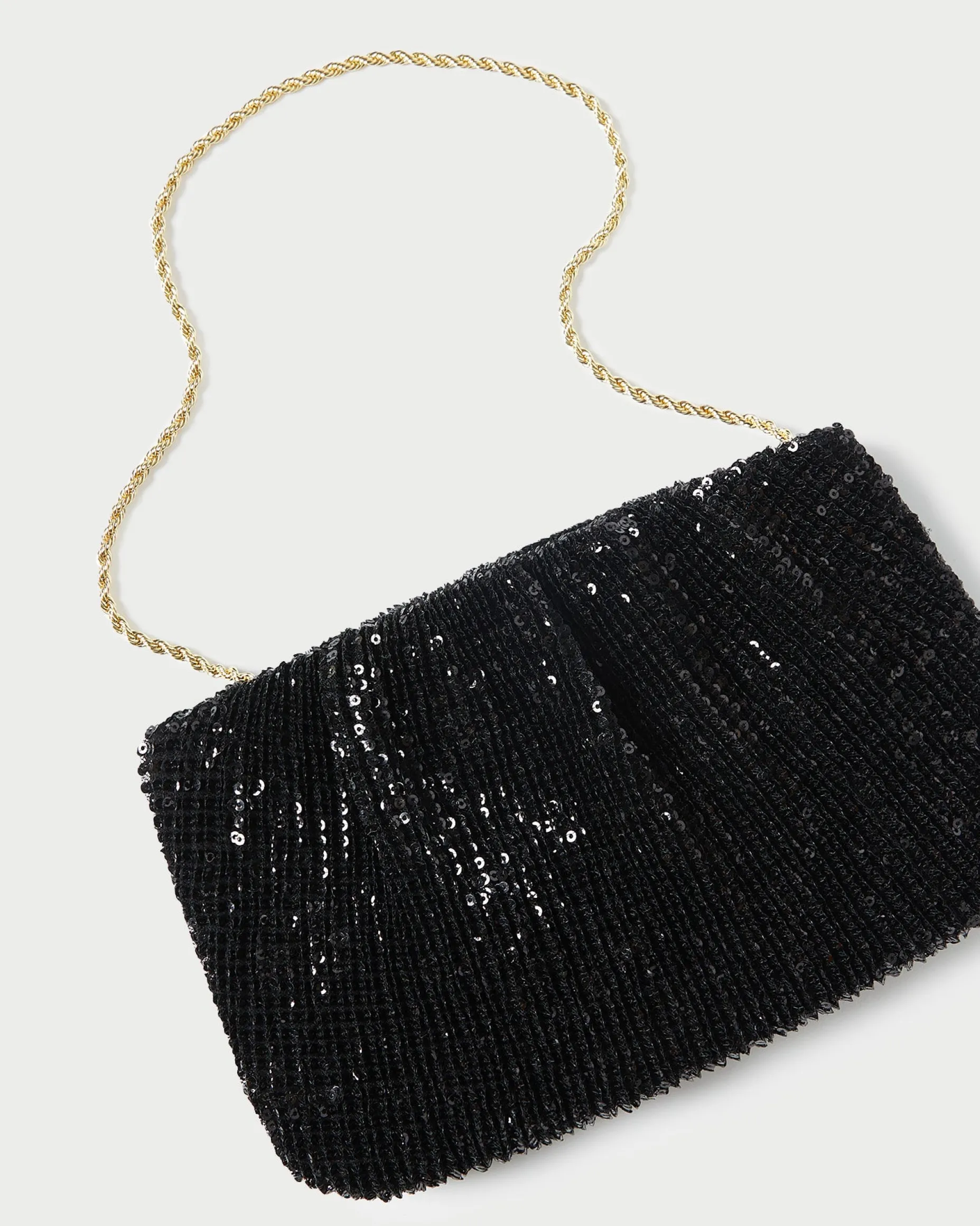 Brit Natural Flat Pleated Clutch