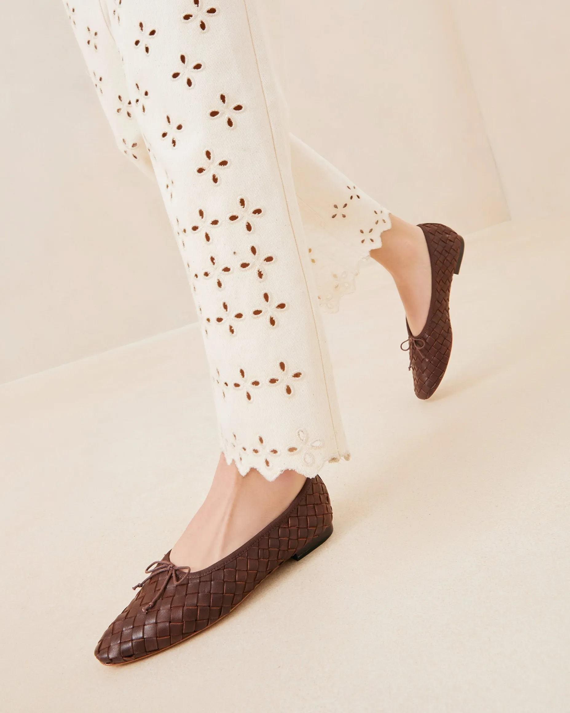 Landry Black Woven Ballet Flat