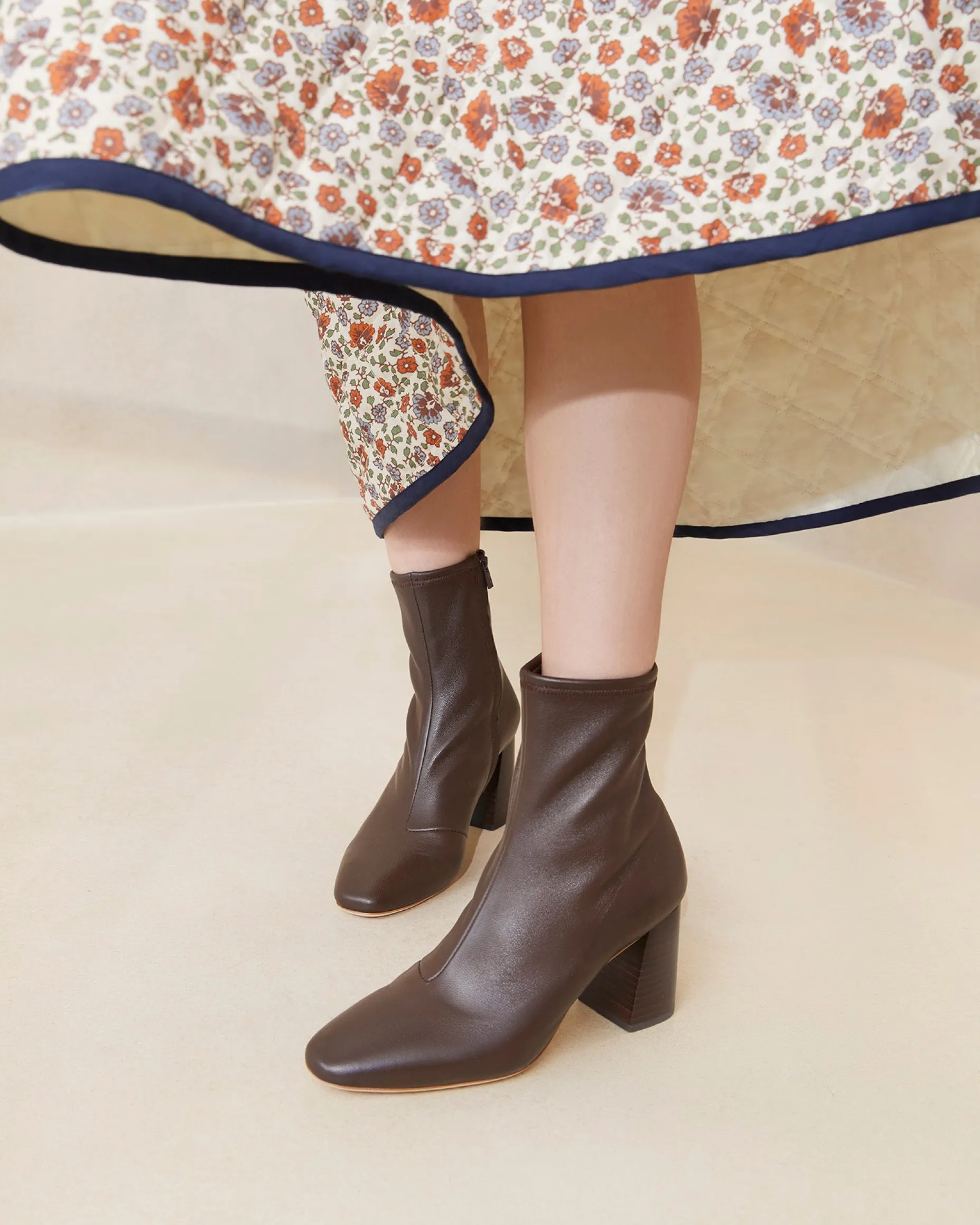 Elise Black Stretch Bootie