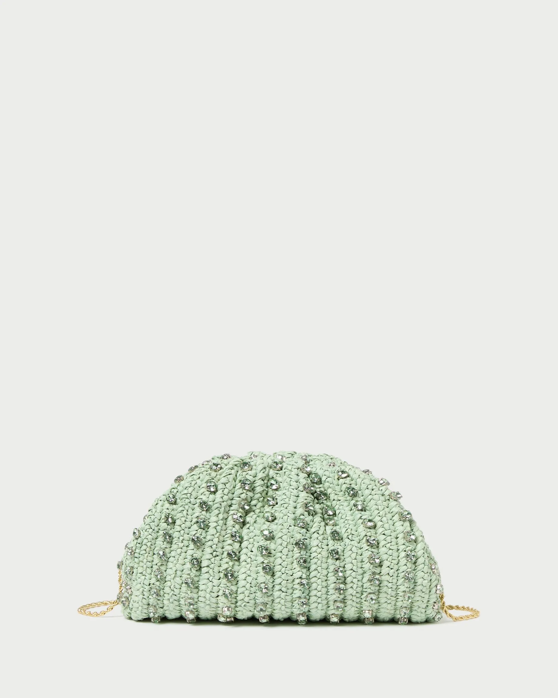 Bailey Mint/Crystal Dome Clutch