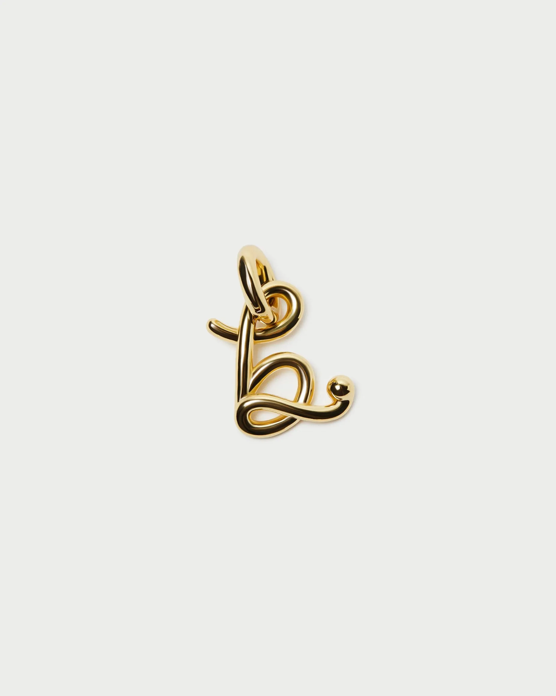 Small Gold Letter "K" Charm