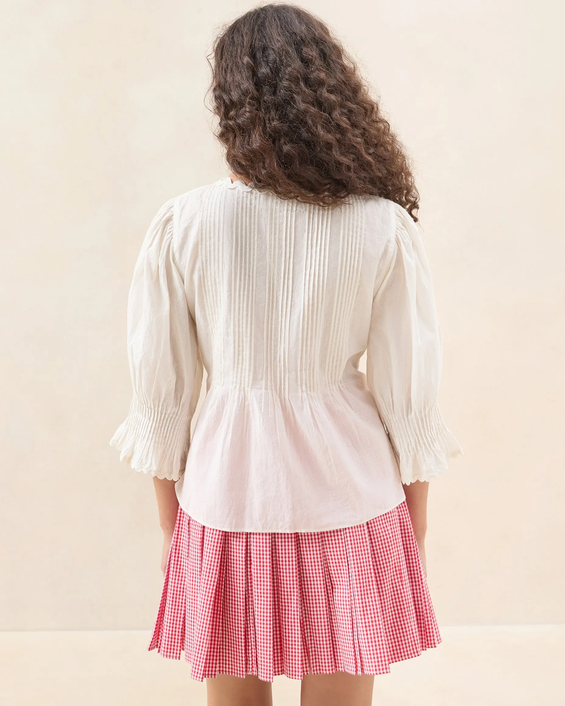 Sasha White Wrap Blouse