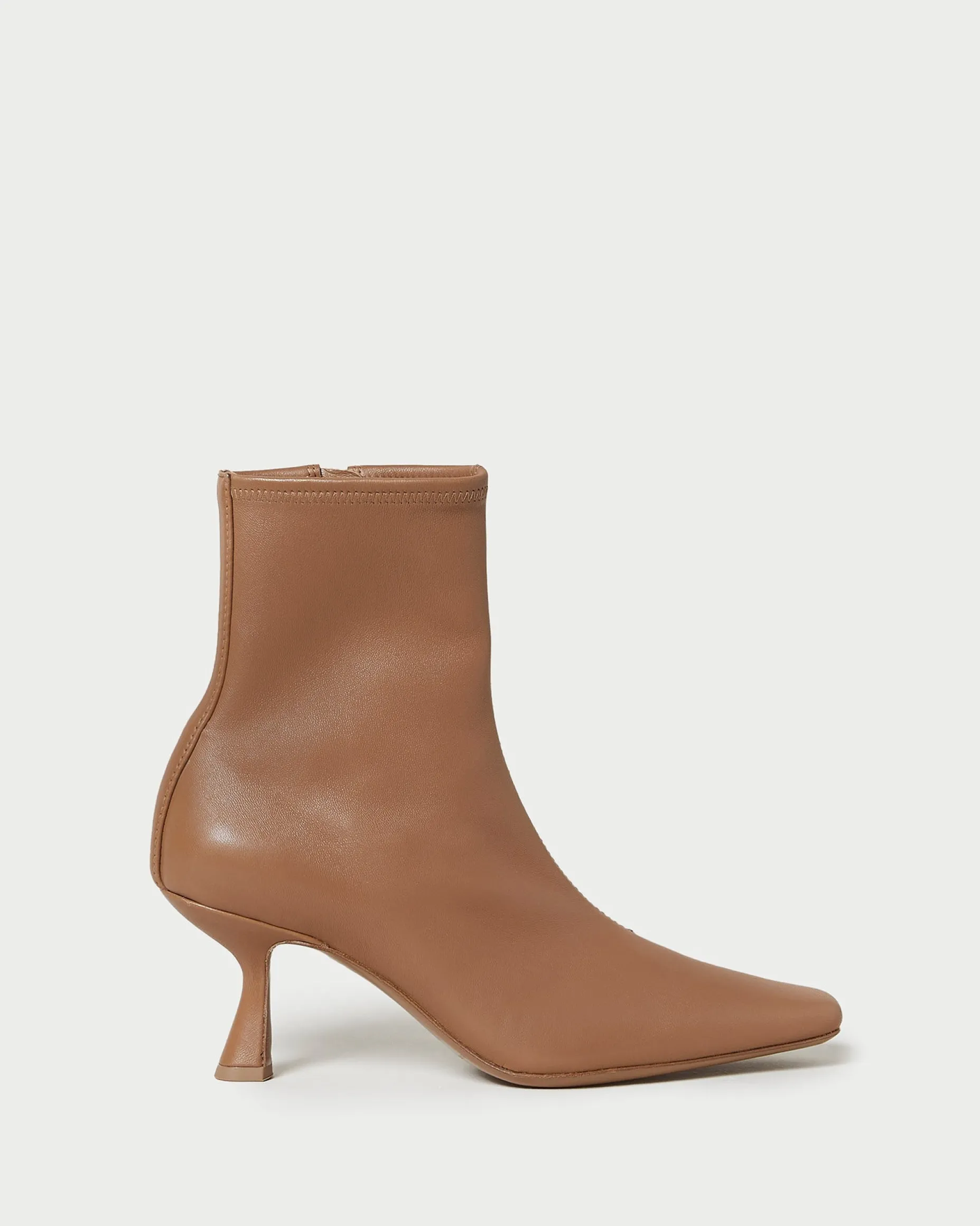 Thandy Black Curved Heel Bootie