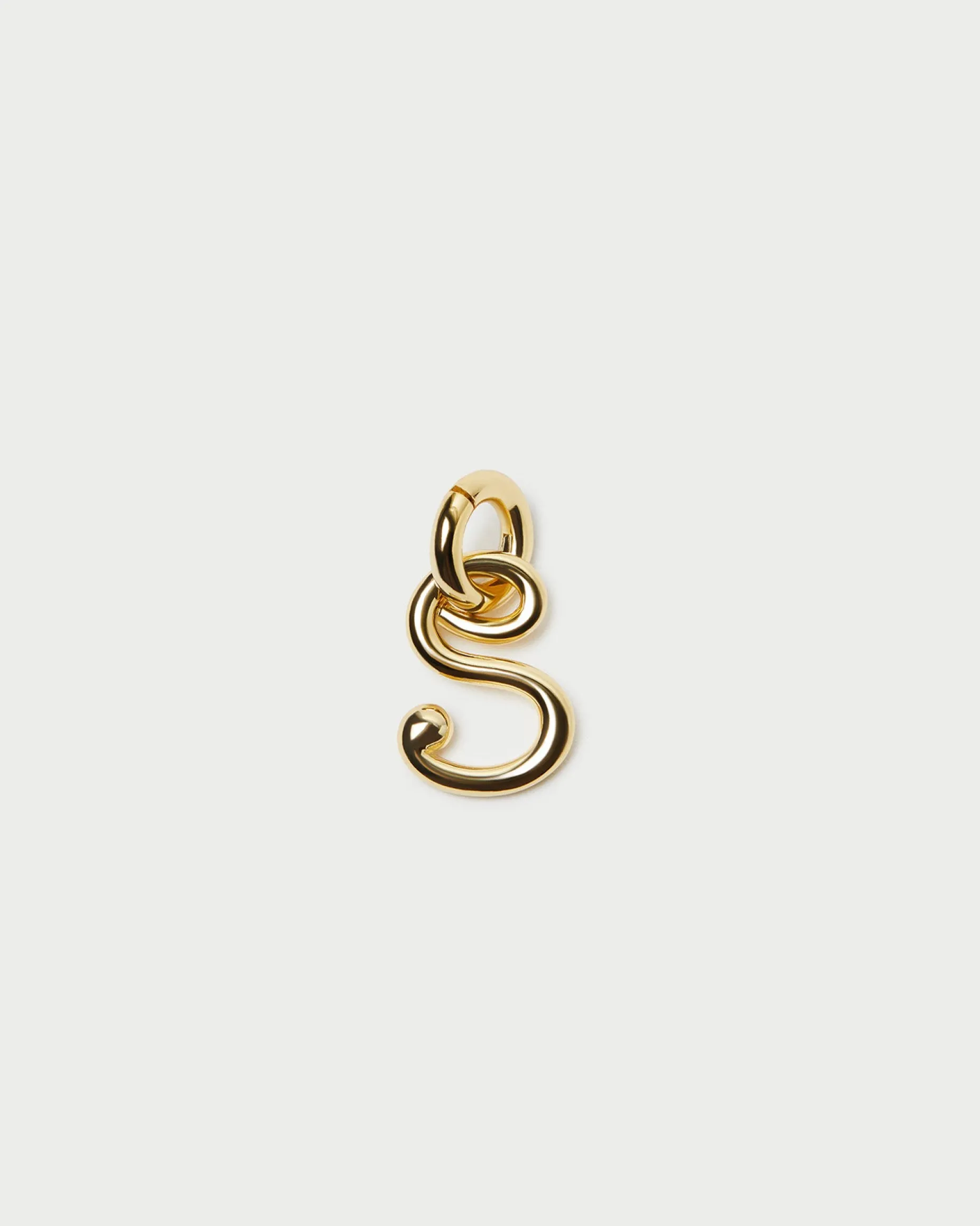 Small Gold Letter "F" Charm