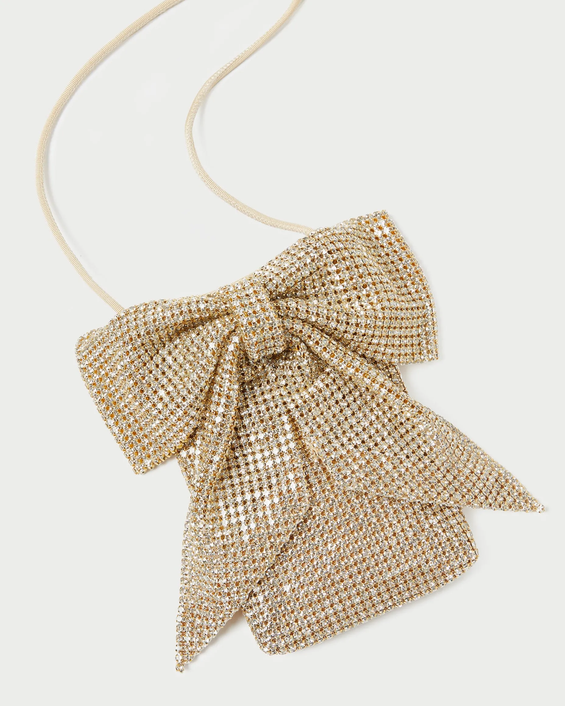 Violet Rose Satin Bow Crossbody