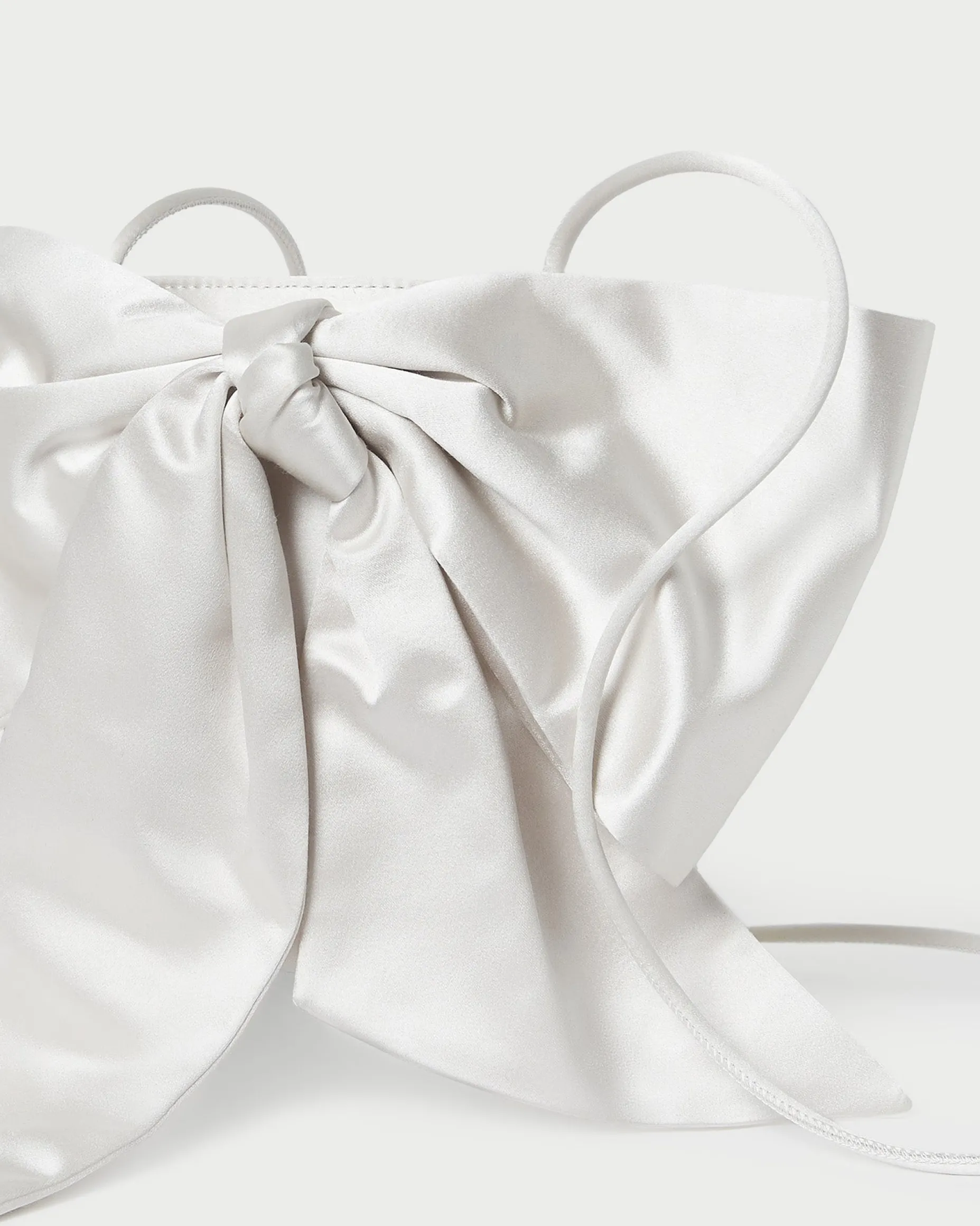 Violet Rose Satin Bow Crossbody