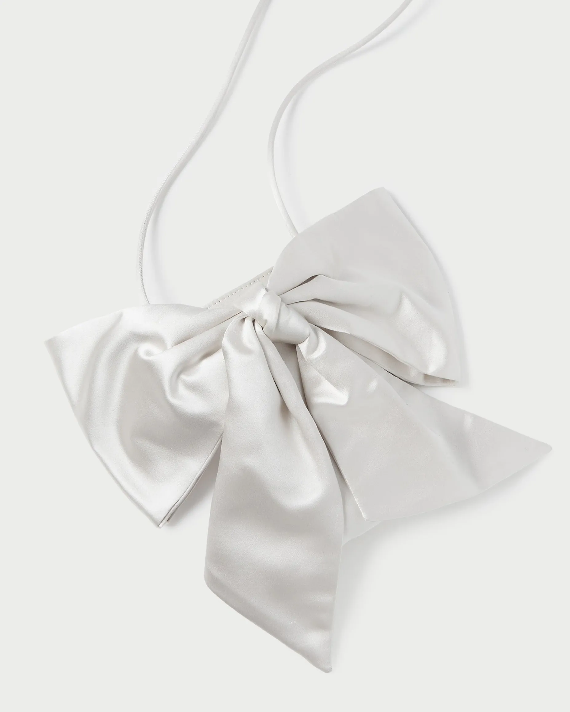 Violet Rose Satin Bow Crossbody