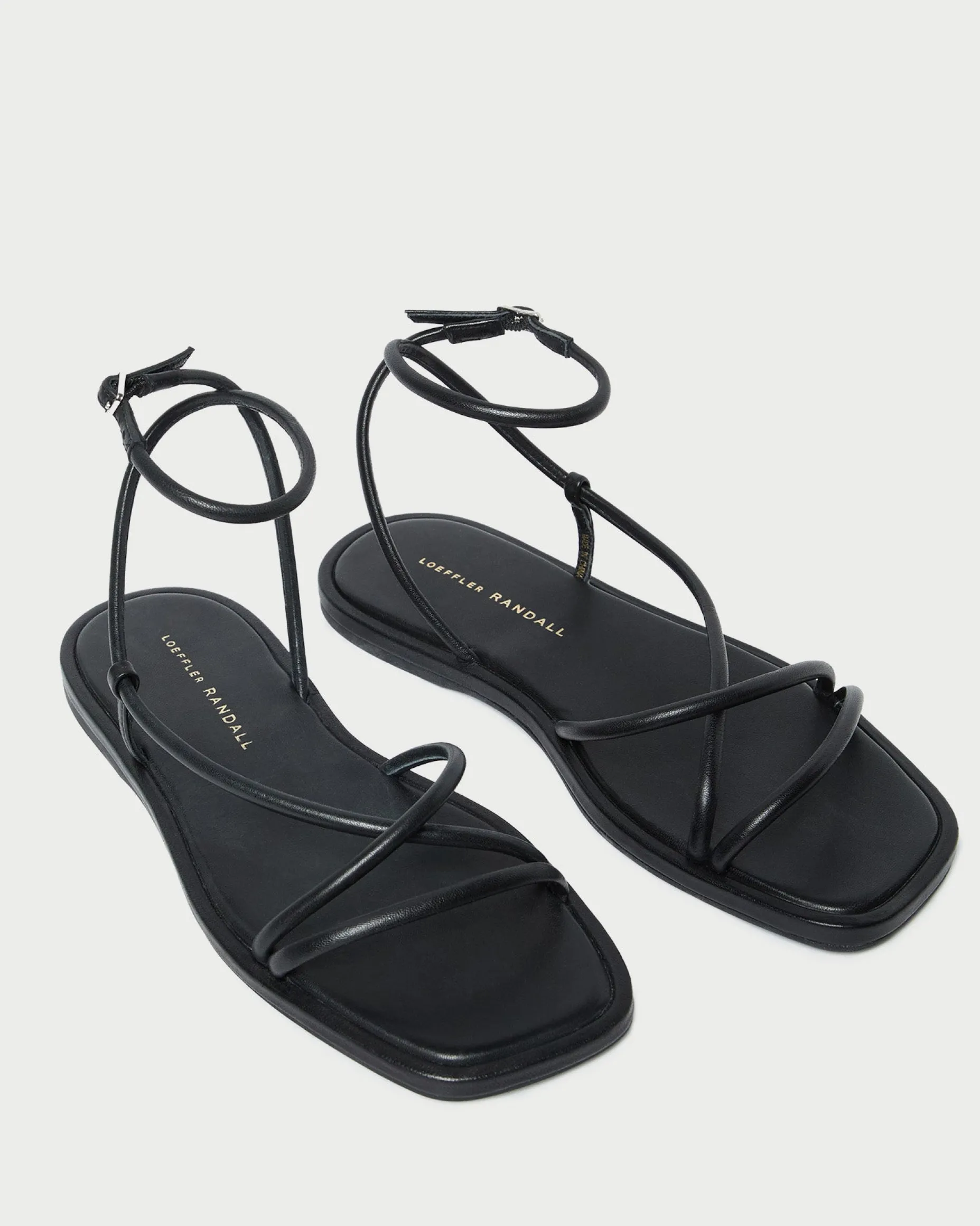 Noor Timber Leather Flat Sandal