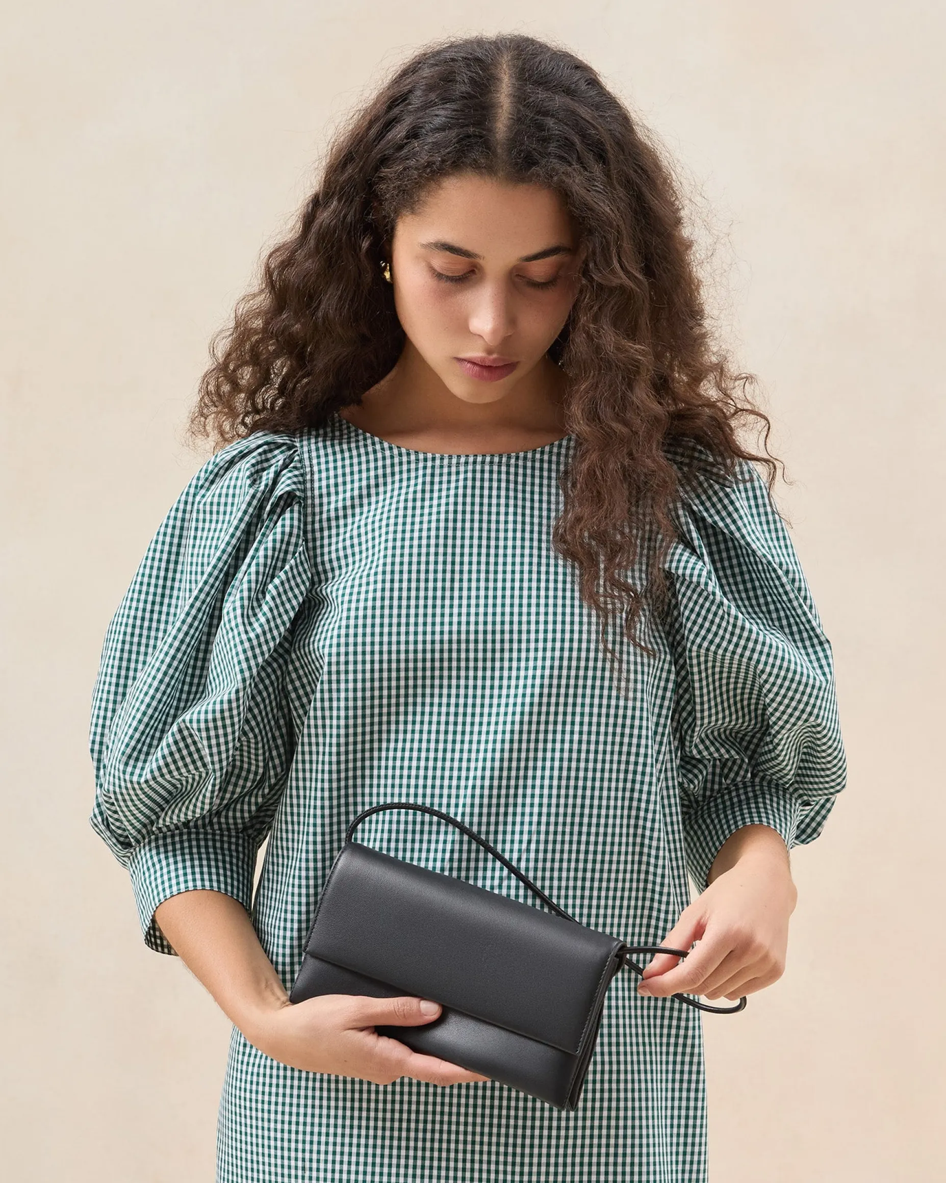 Charlee Blush Satin Shoulder Bag