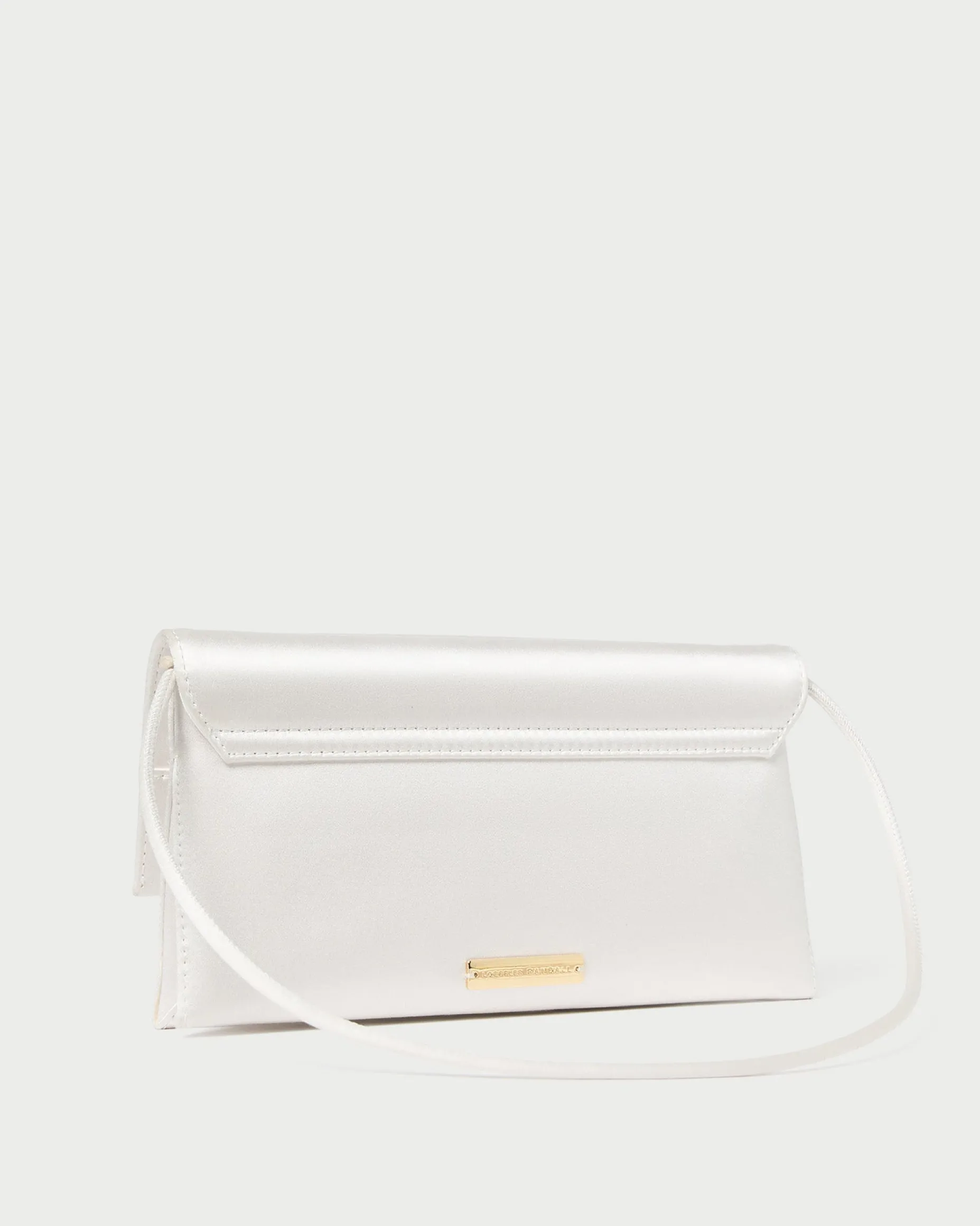 Charlee Blush Satin Shoulder Bag