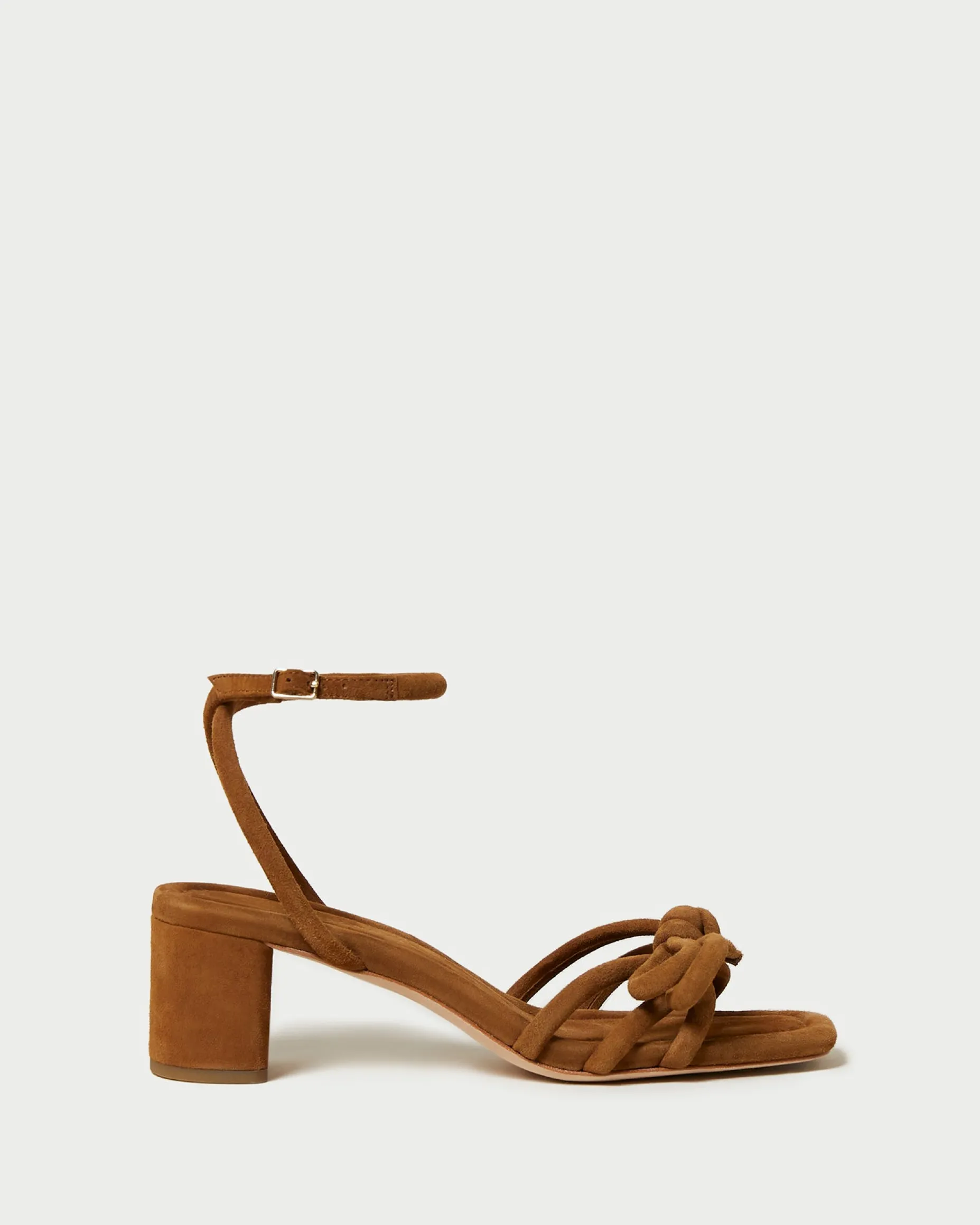 Mikel Cappuccino Bow Mid-Heel Sandal