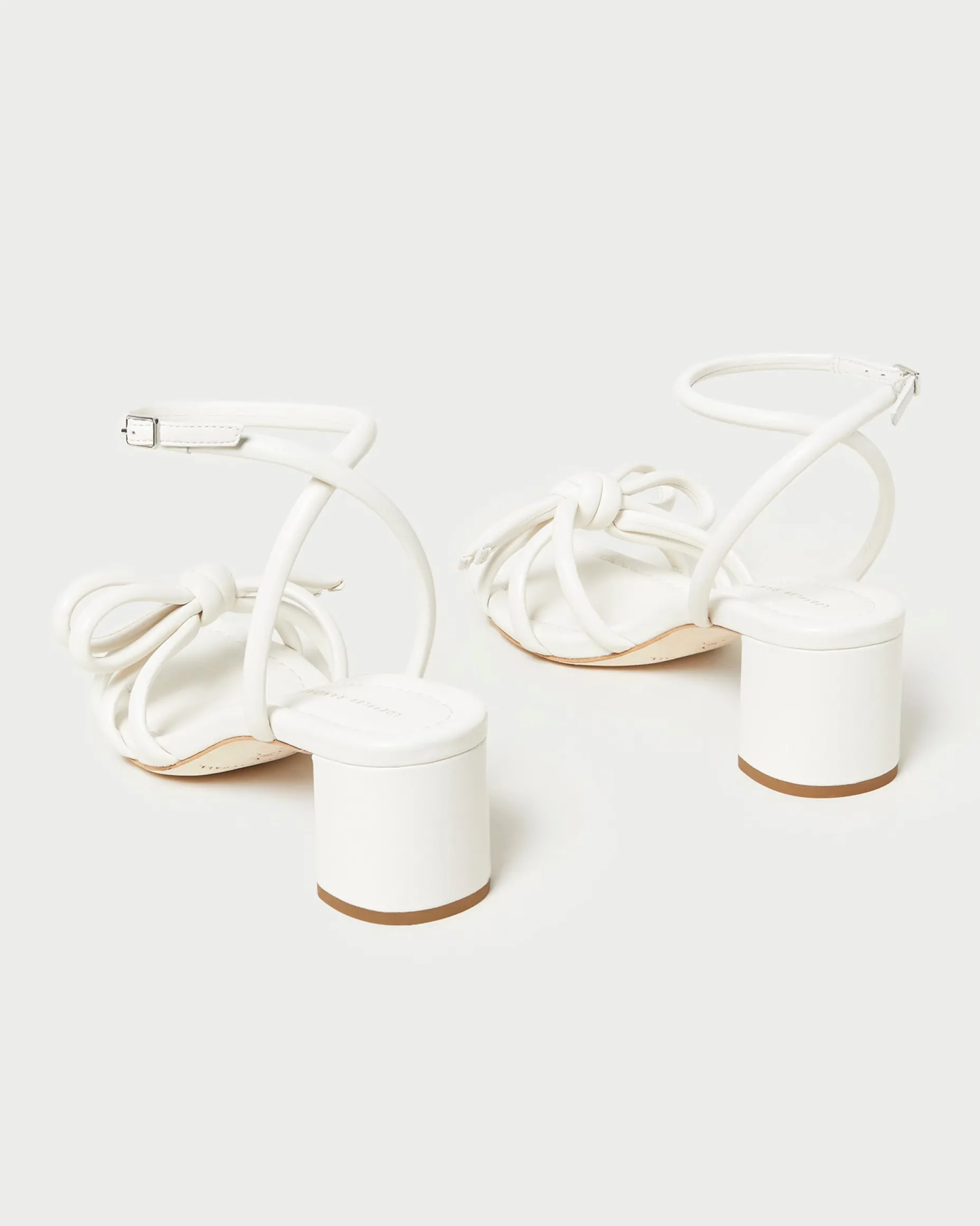 Mikel Cappuccino Bow Mid-Heel Sandal