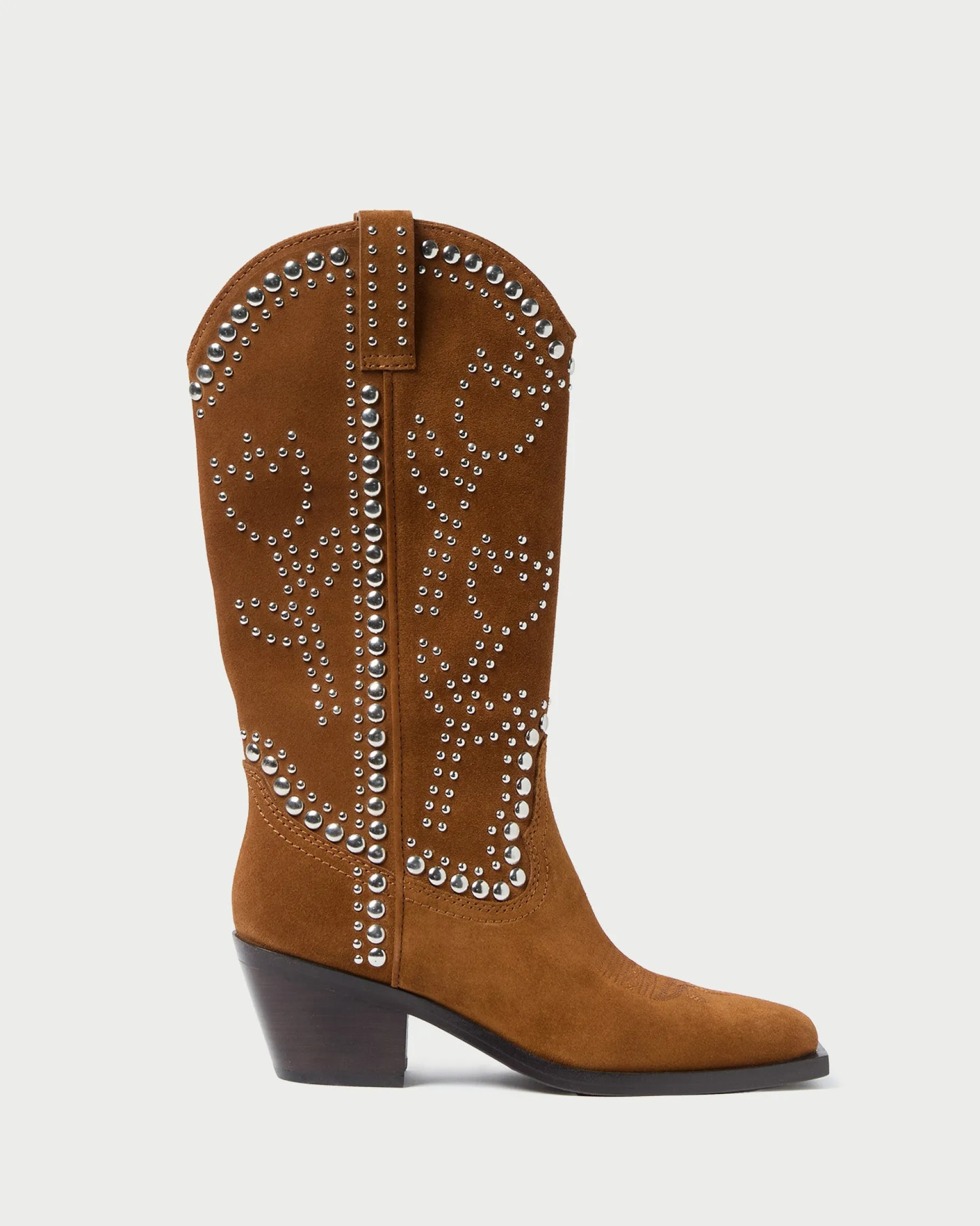 Wilder Cacao Studded Suede Boot