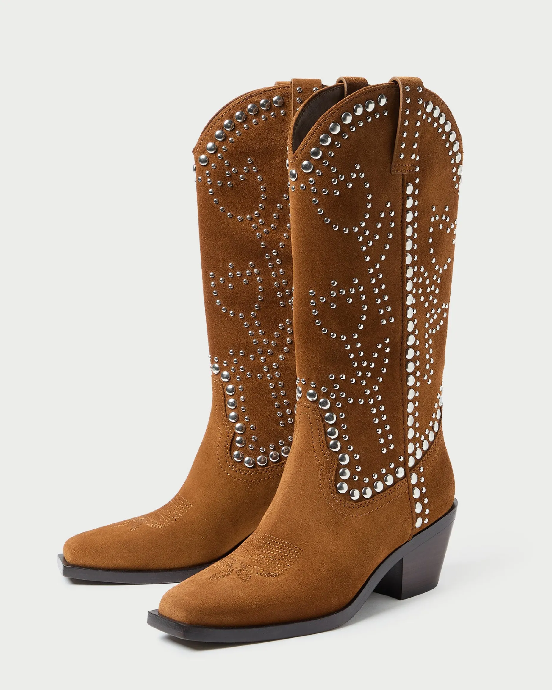 Wilder Cacao Studded Suede Boot