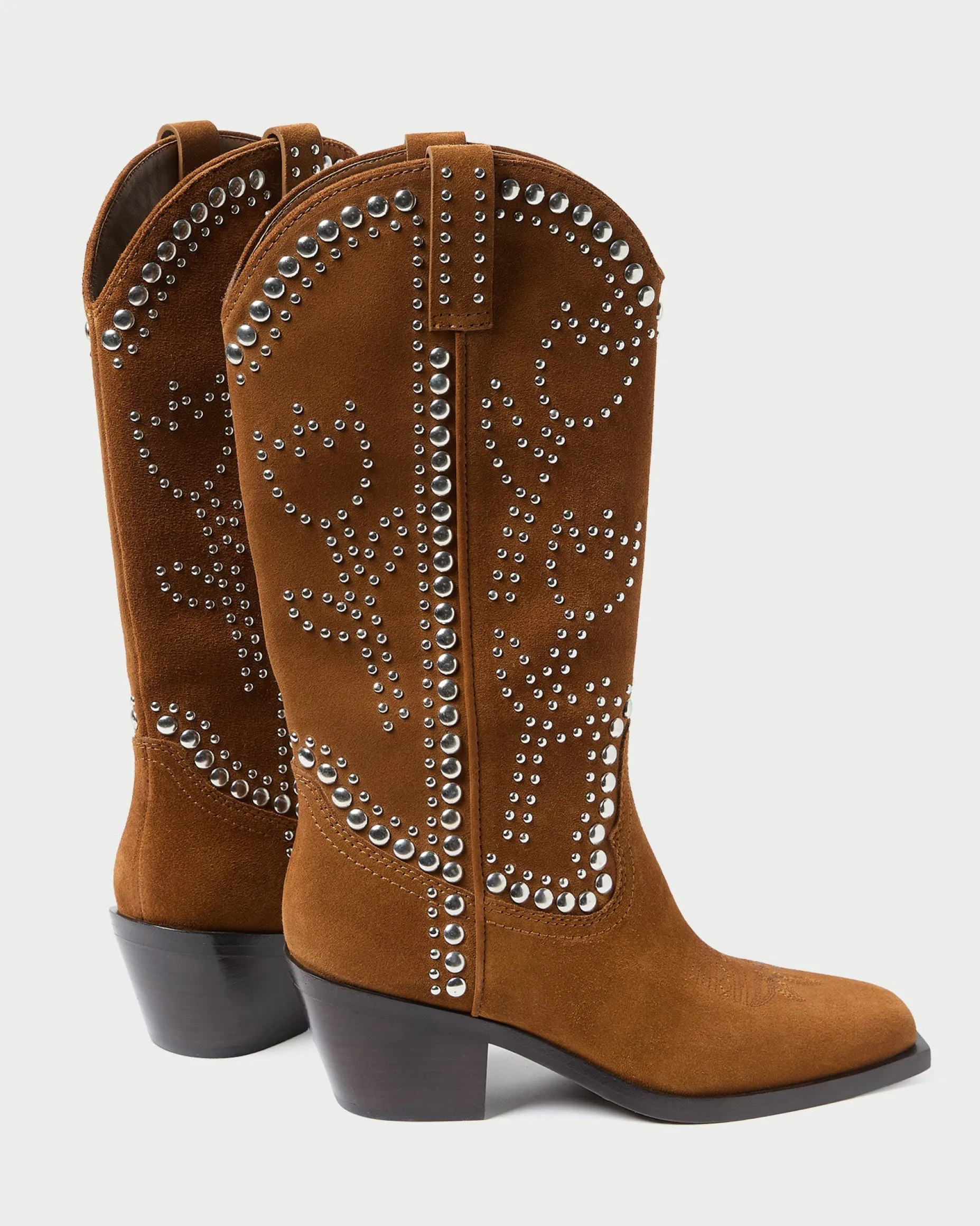 Wilder Cacao Studded Suede Boot