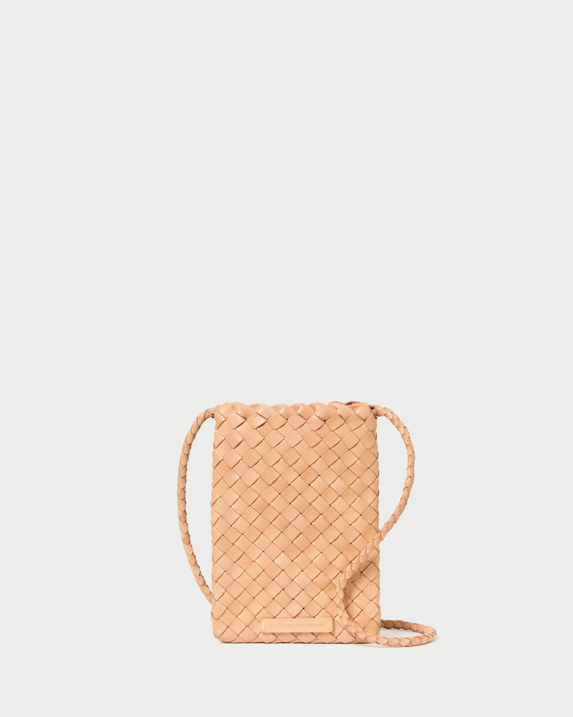 Grace White Woven Crossbody