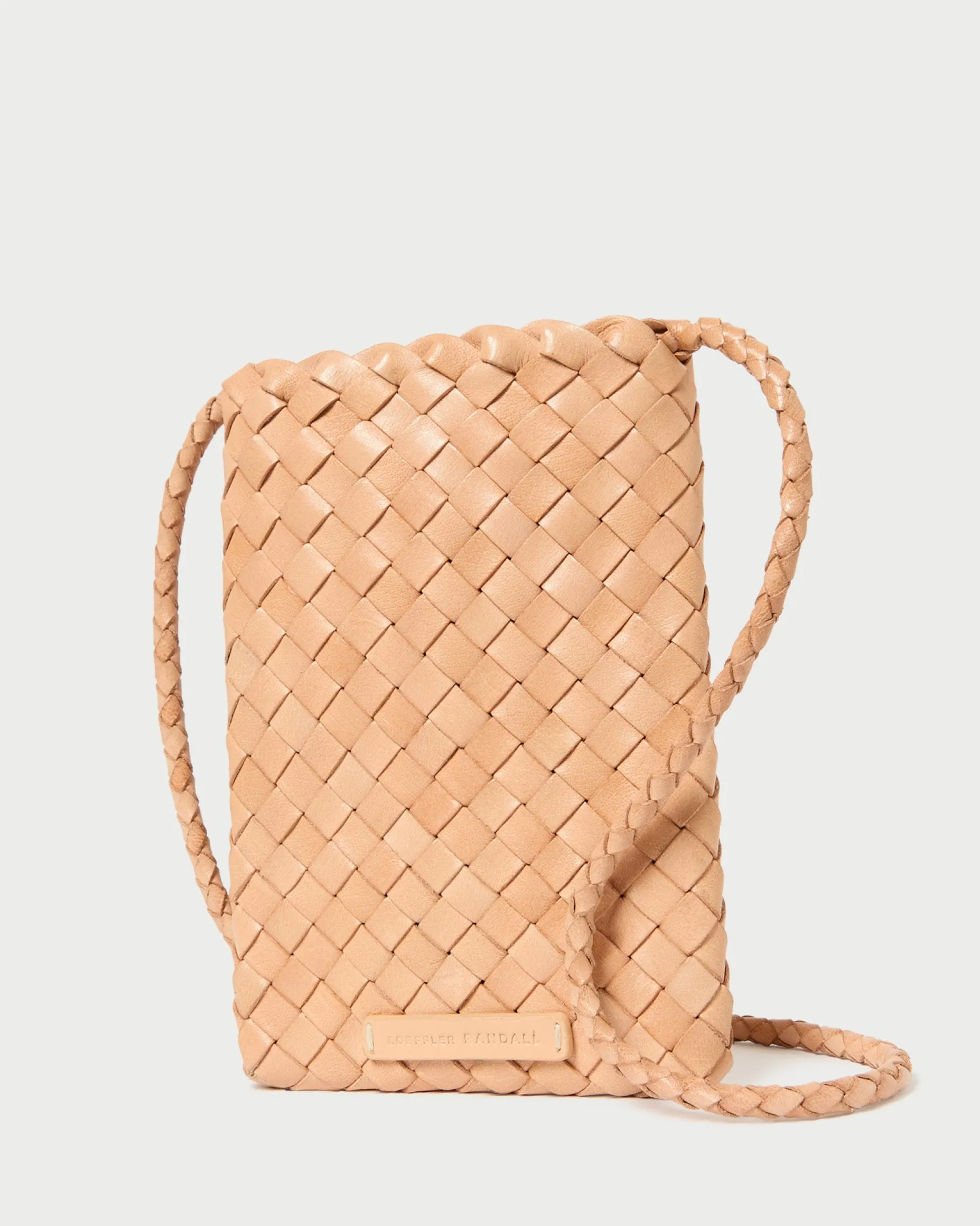 Grace White Woven Crossbody