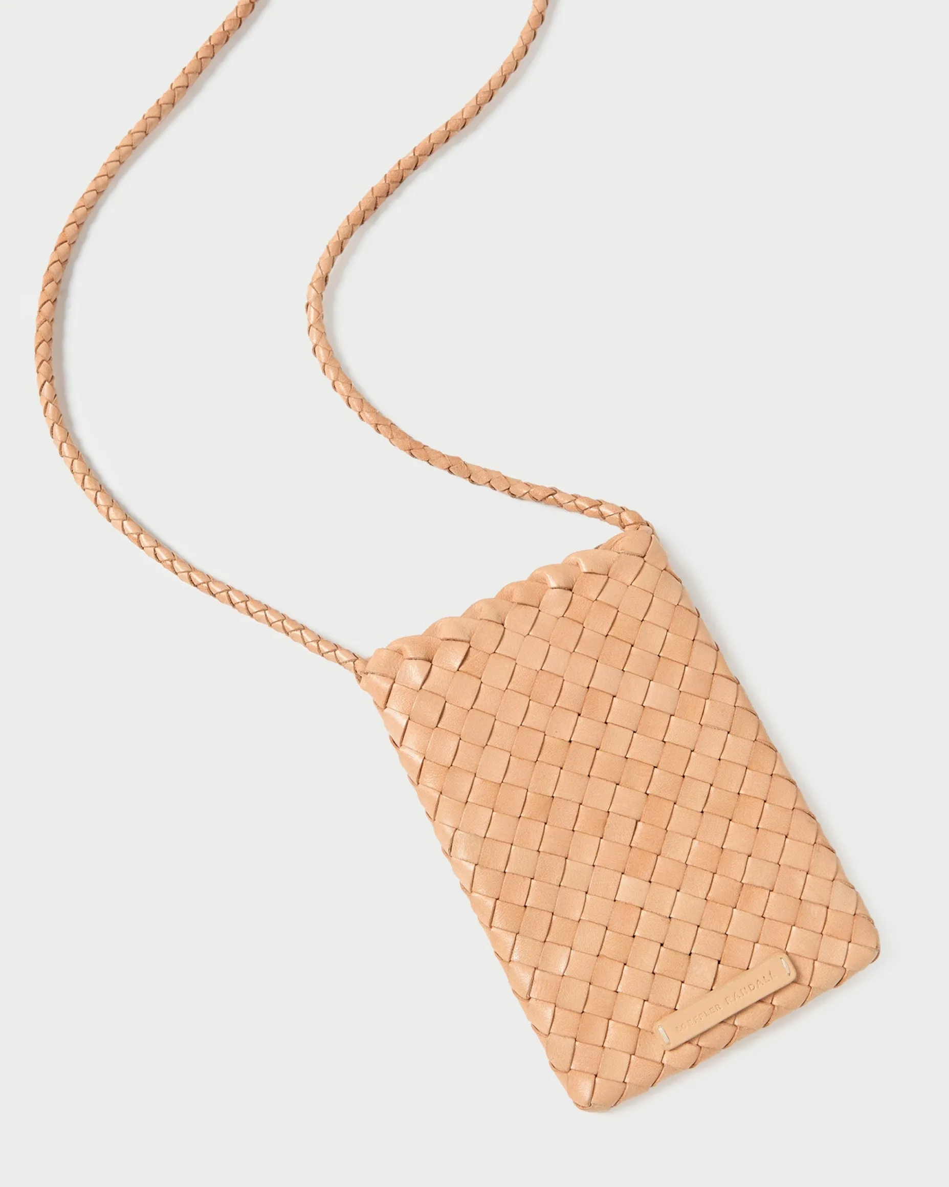 Grace White Woven Crossbody