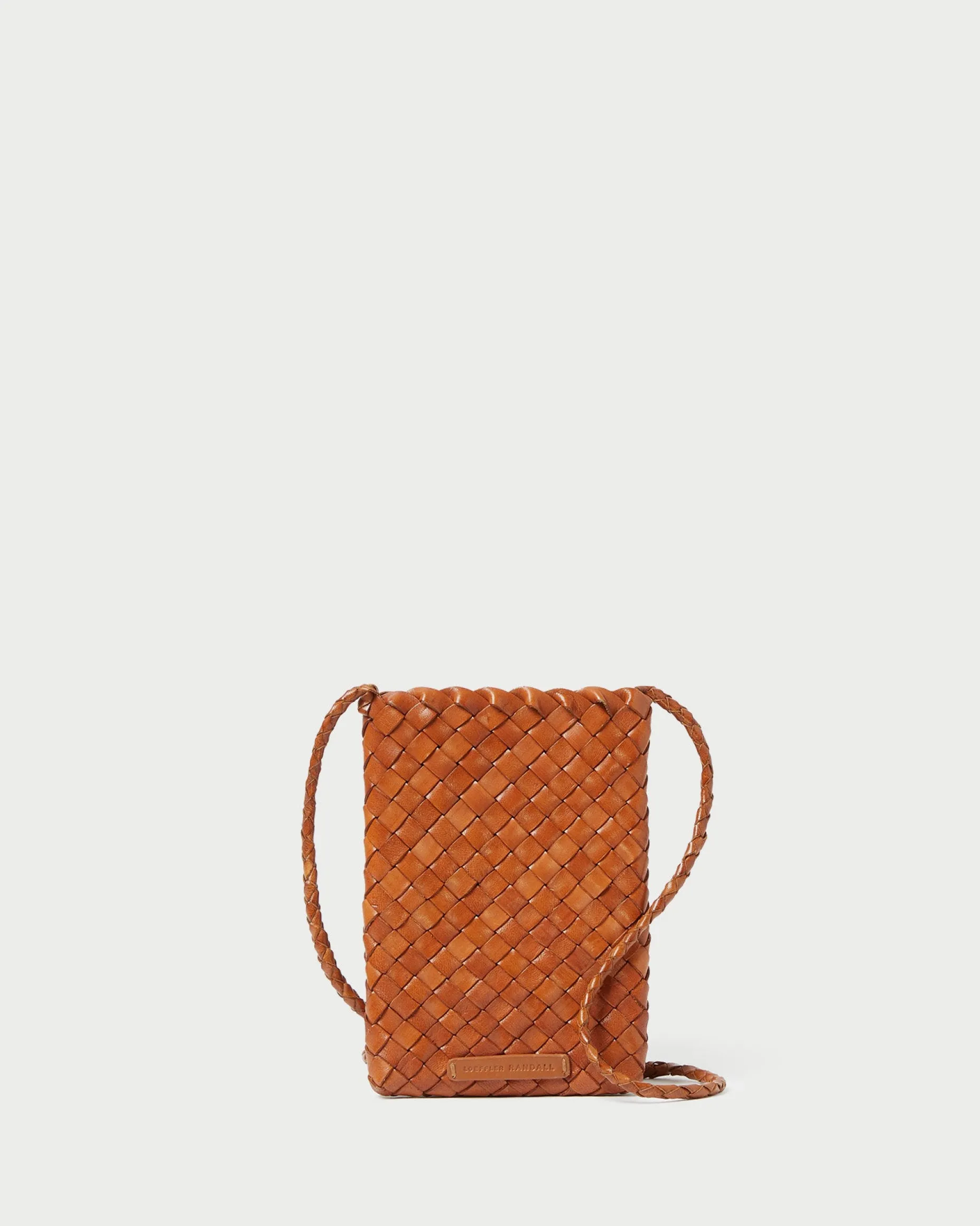 Grace White Woven Crossbody
