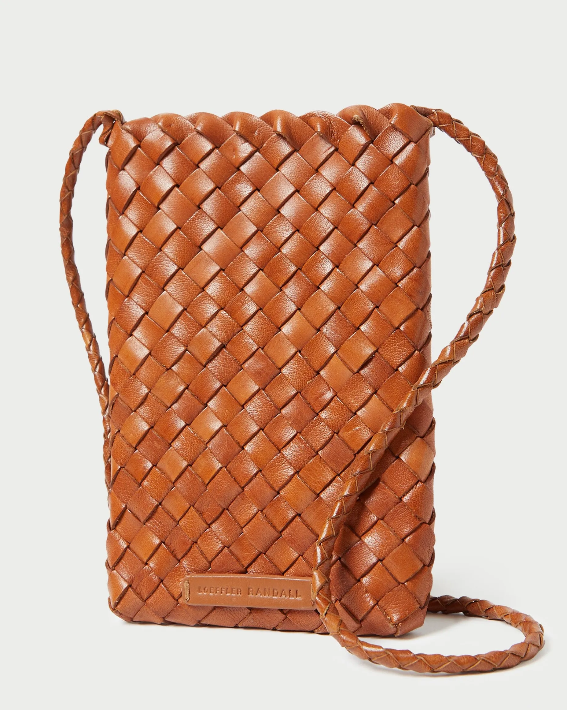 Grace White Woven Crossbody