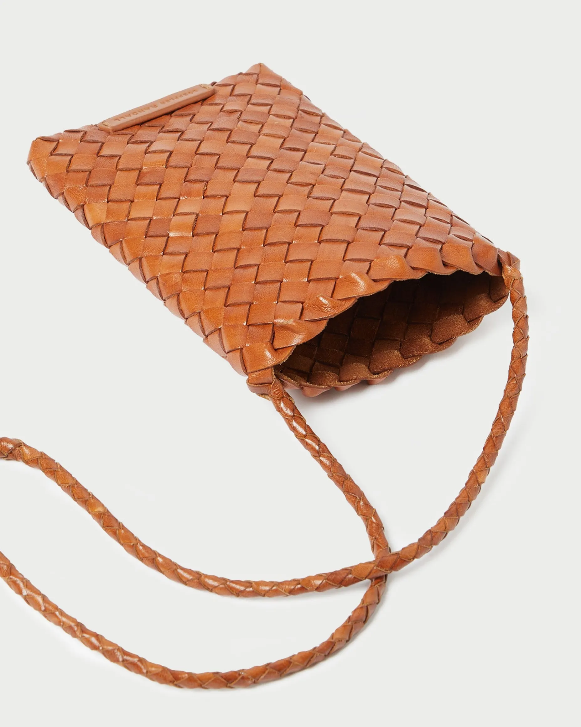 Grace White Woven Crossbody
