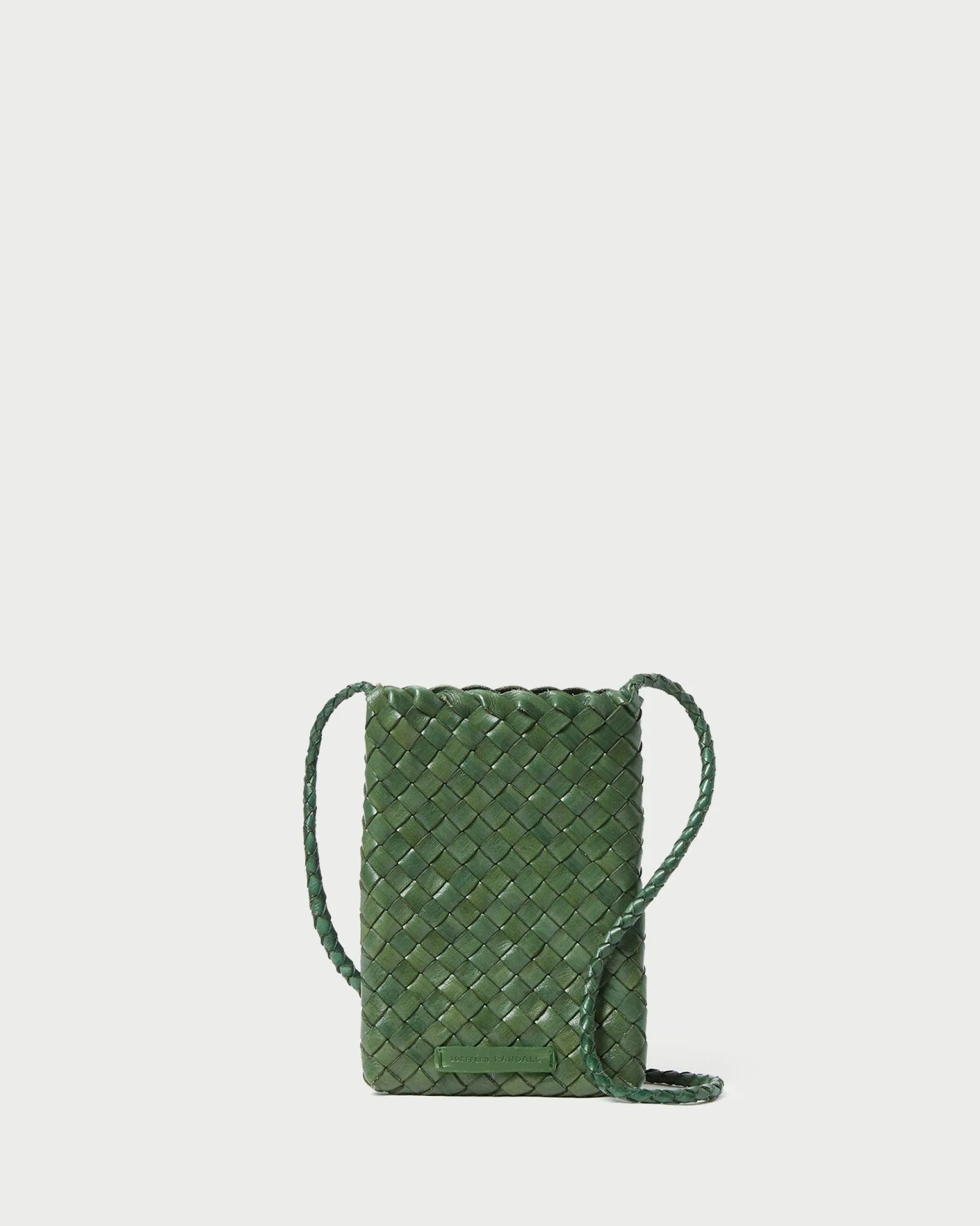 Grace White Woven Crossbody