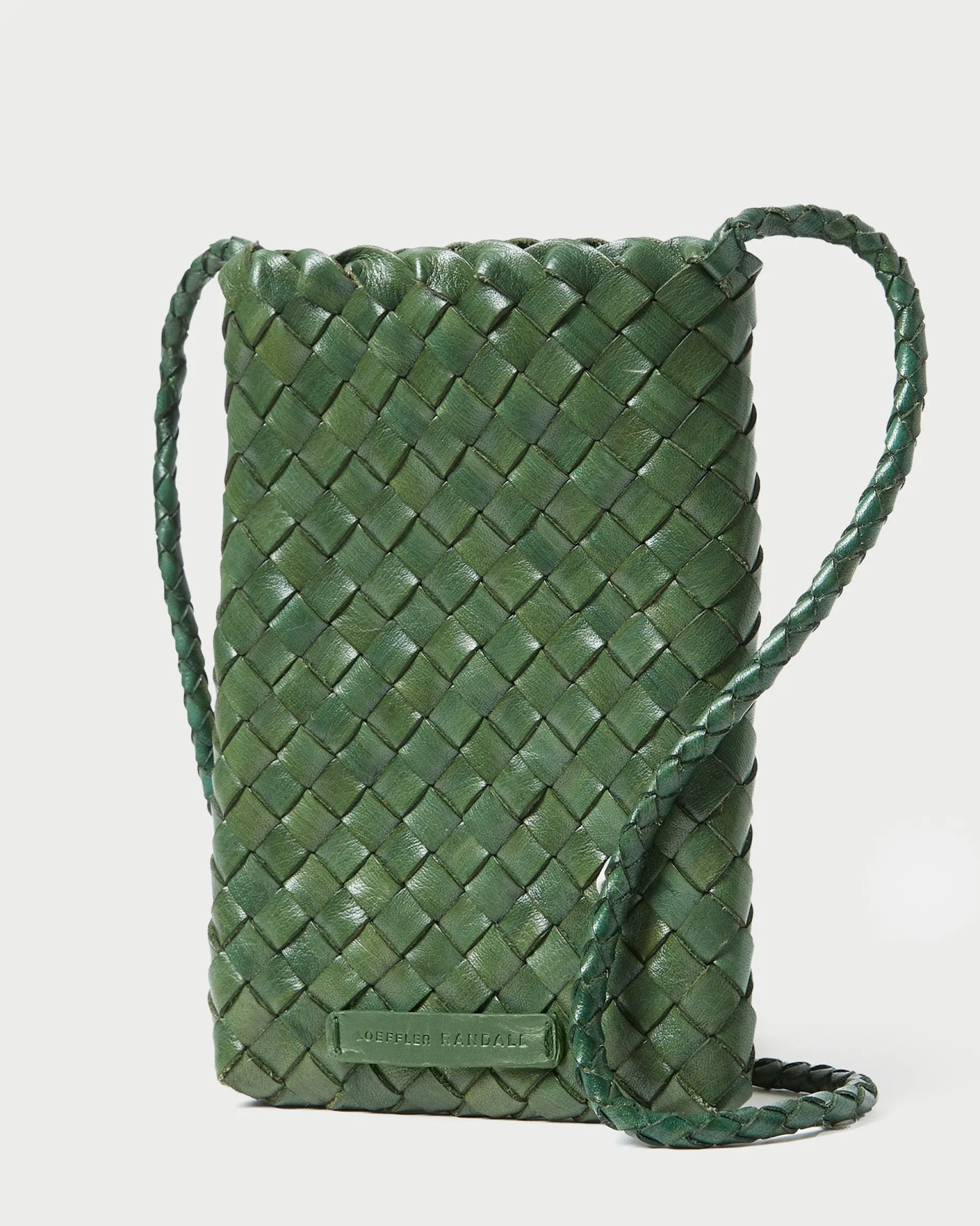 Grace White Woven Crossbody