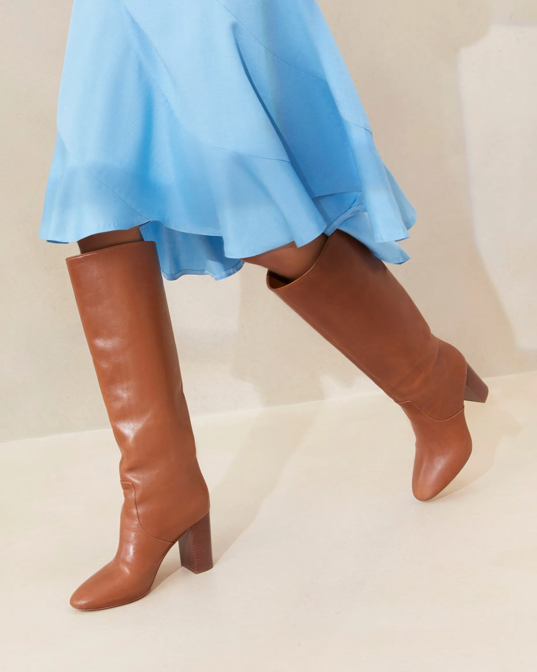 Goldy Cognac Tall Boot