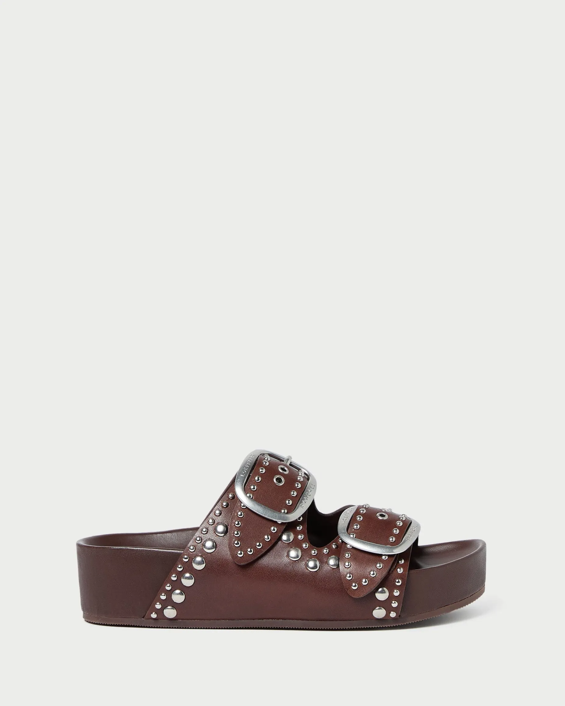 Jack Espresso Leather Studded Sandal